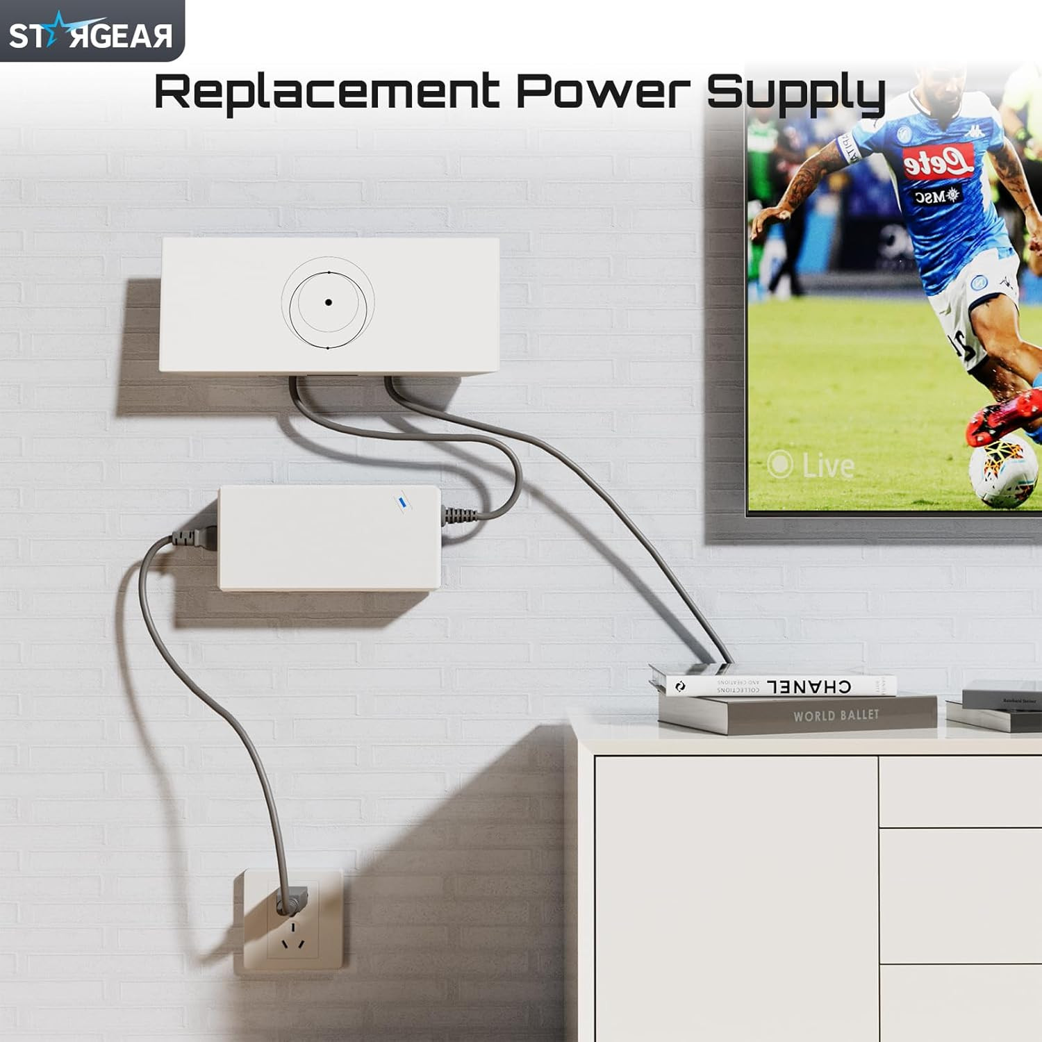 Starlink Gen 3 195W AC Power Adapter & Supply Cable for Reliable Connectivity