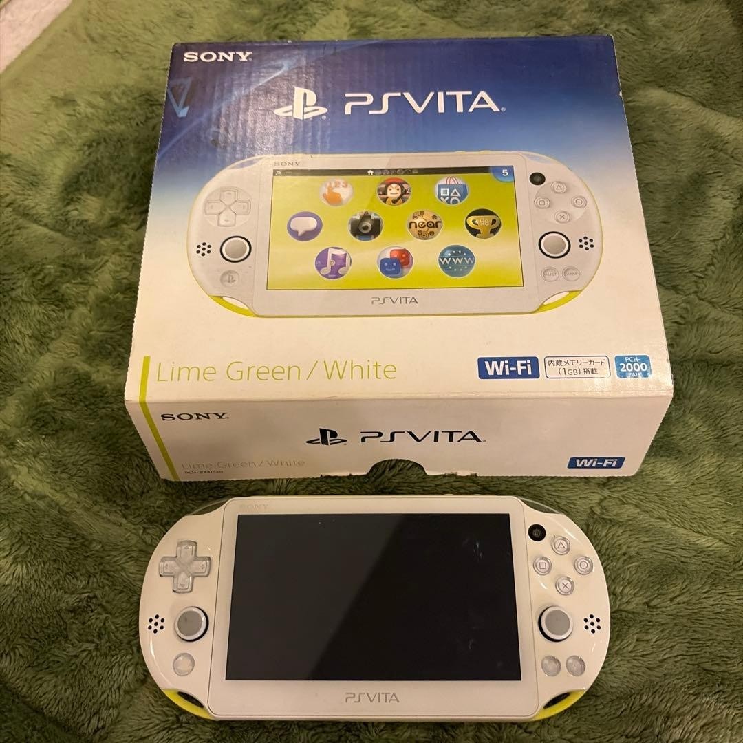 Excellent PS Vita PCH-2000 Lime Green White Tested
