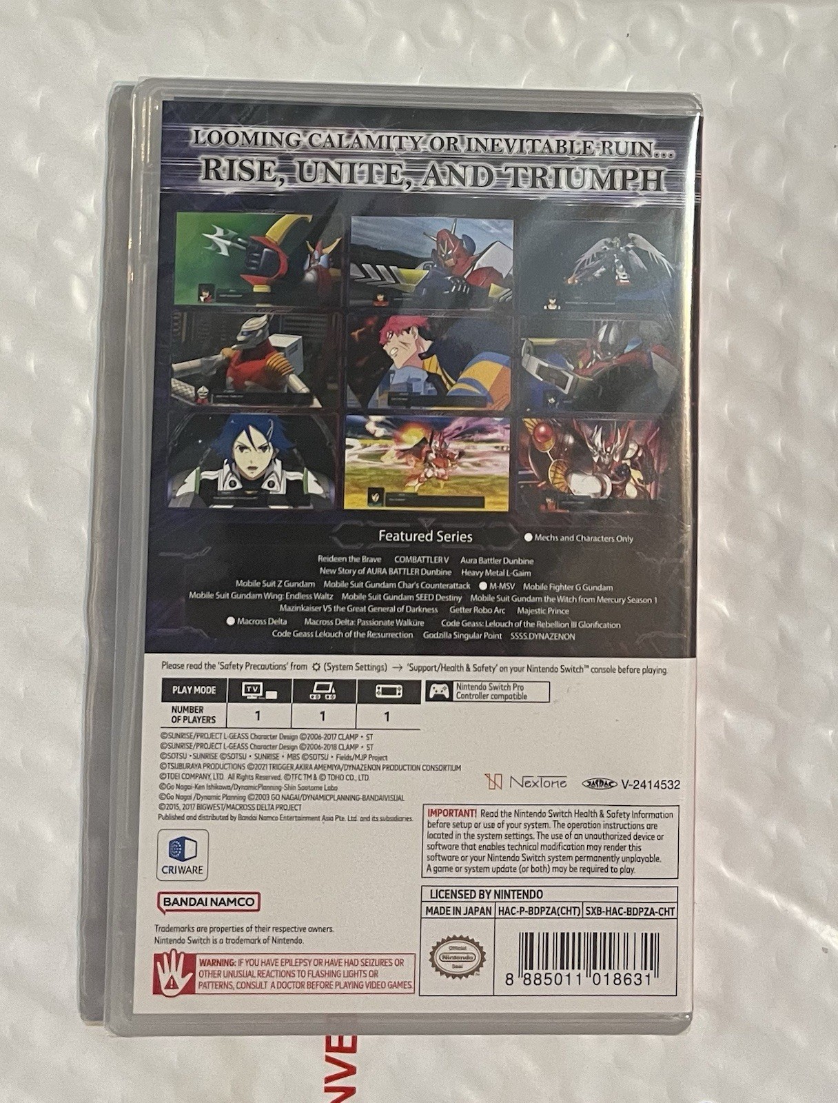 Super Robot Wars Y (Multi-Language) Switch Brand New Game (2025 Turn-based)