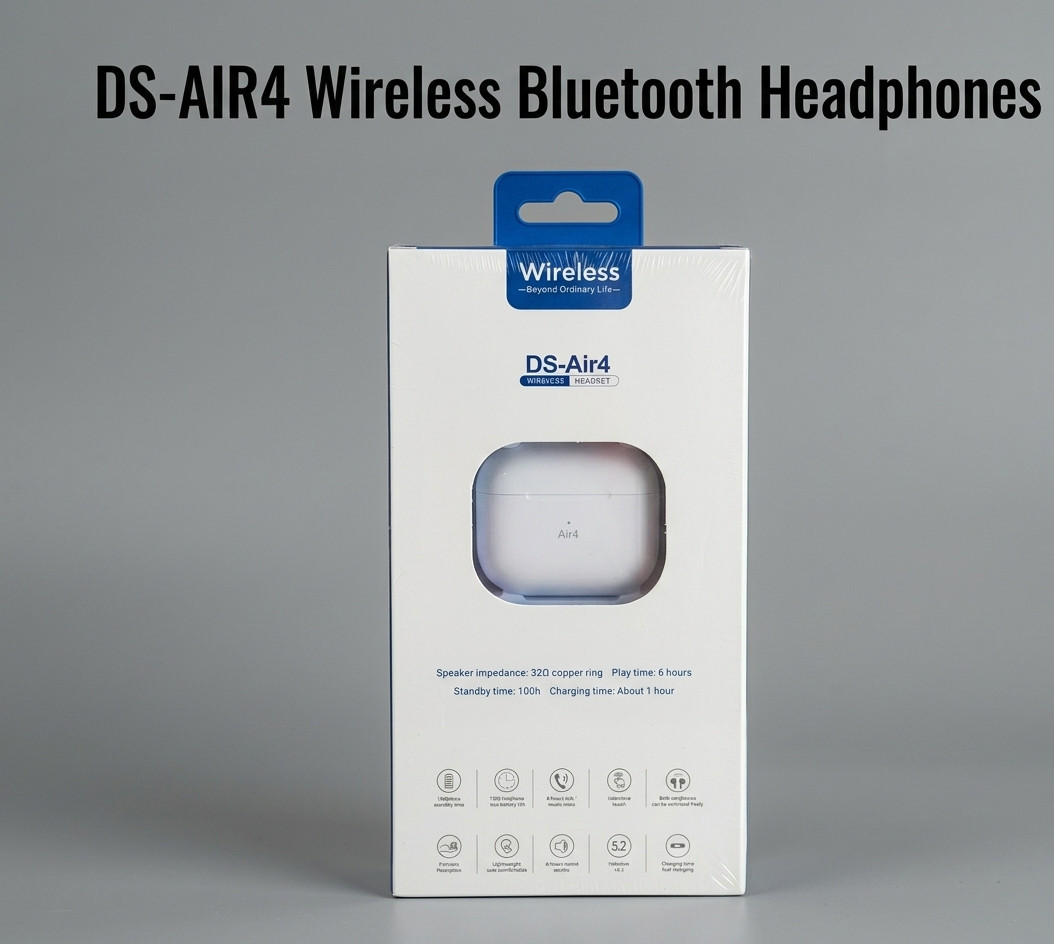 DS-Air4 Wireless Bluetooth Earbuds Headphones Noise Reduction Charging Case