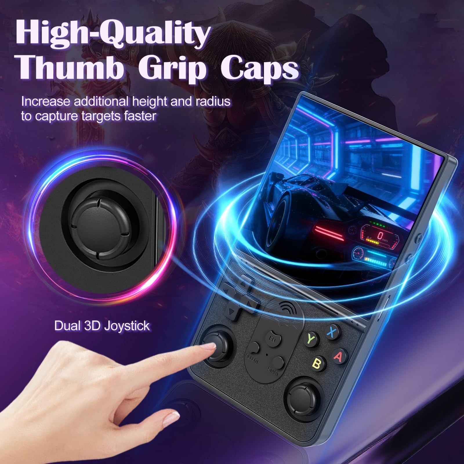 S600 Handheld Game Console – 4.0 Inch IPS Display, 128GB Memory, Over 18,000 …