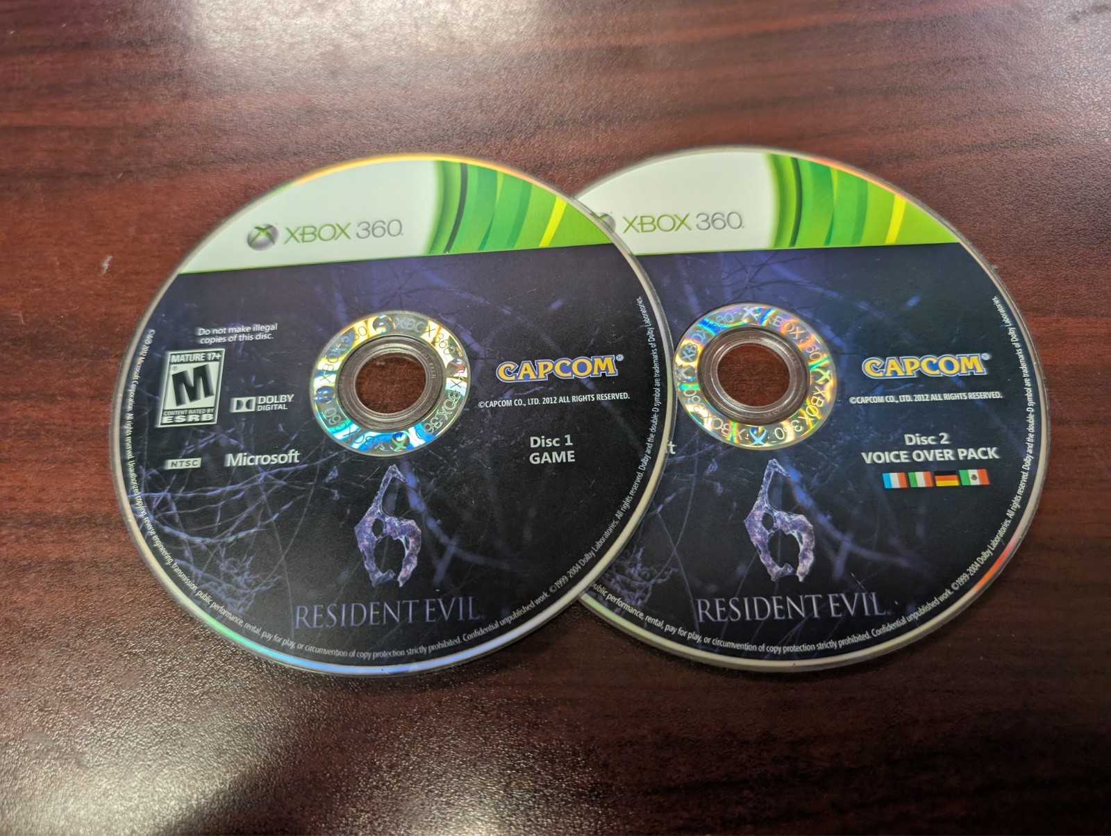 Resident Evil 6 (Microsoft Xbox 360, 2012) NO TRACKING – DISC ONLY 5044