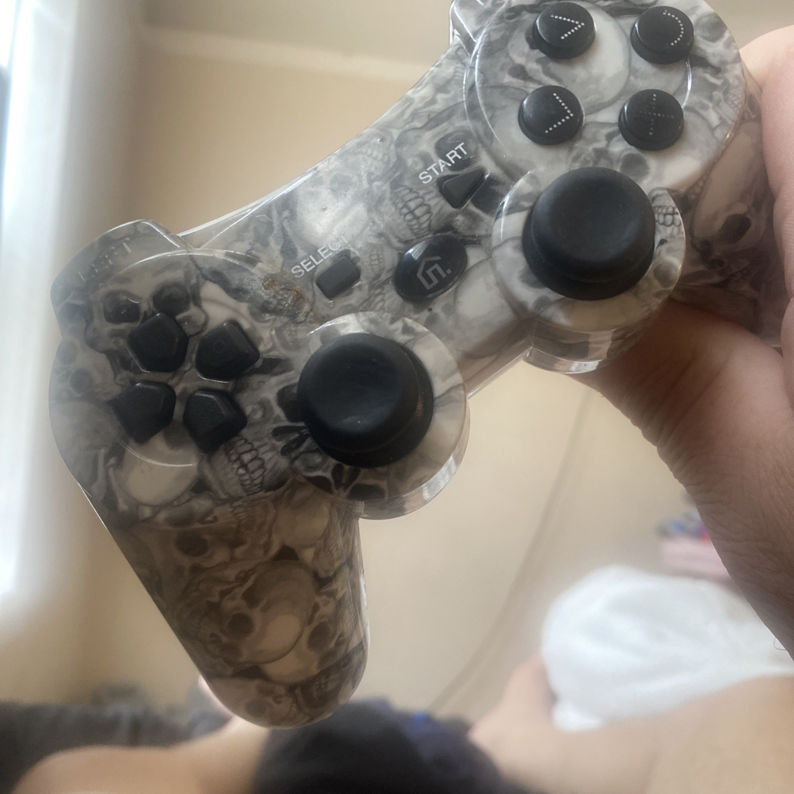 3rd Party Controller for Sony Playstation 3 PS3 WIRELESS Skull