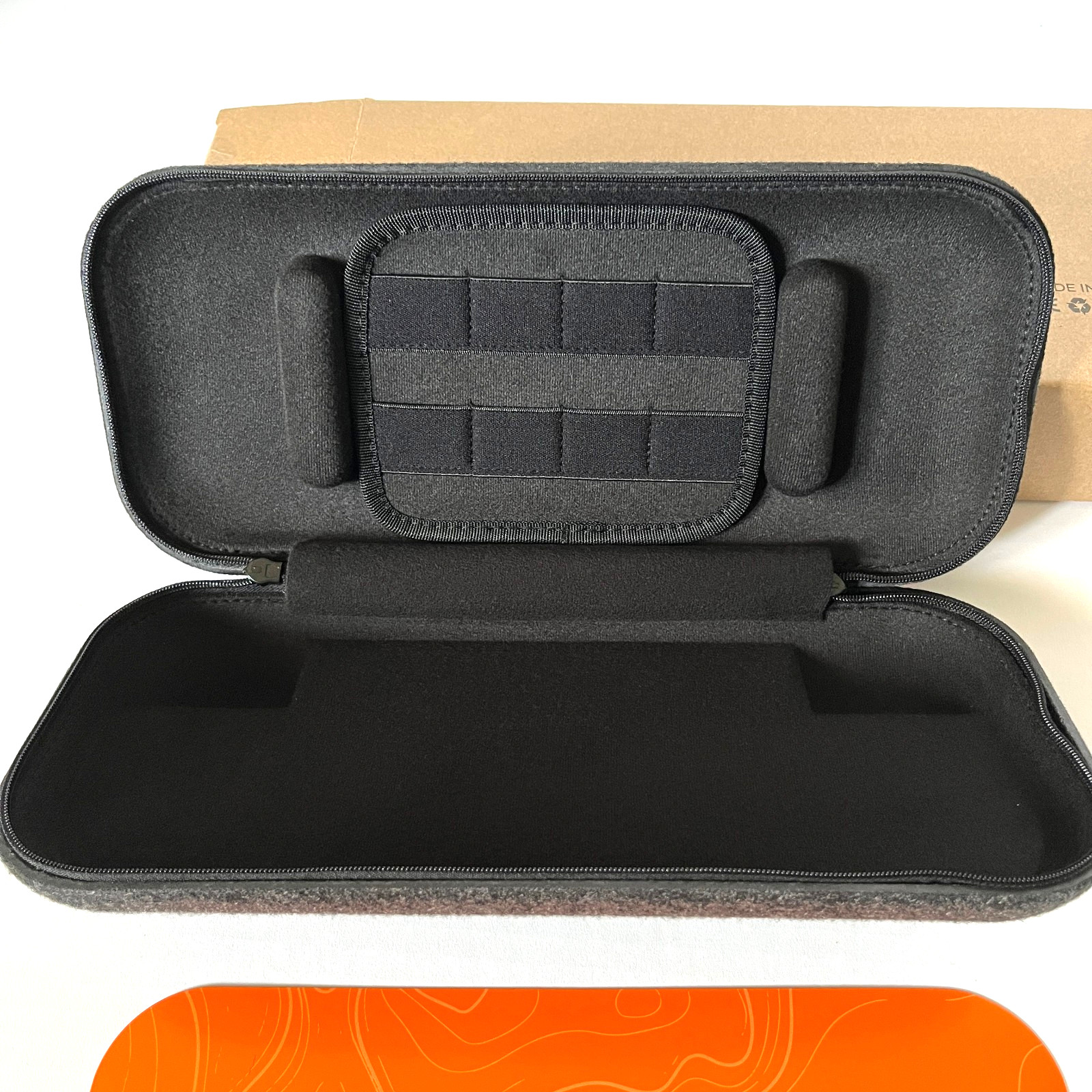 COOWPS~Carrying Case for Nintendo Switch 2~Black w/Orange Pull Tabs!~Zipper~New