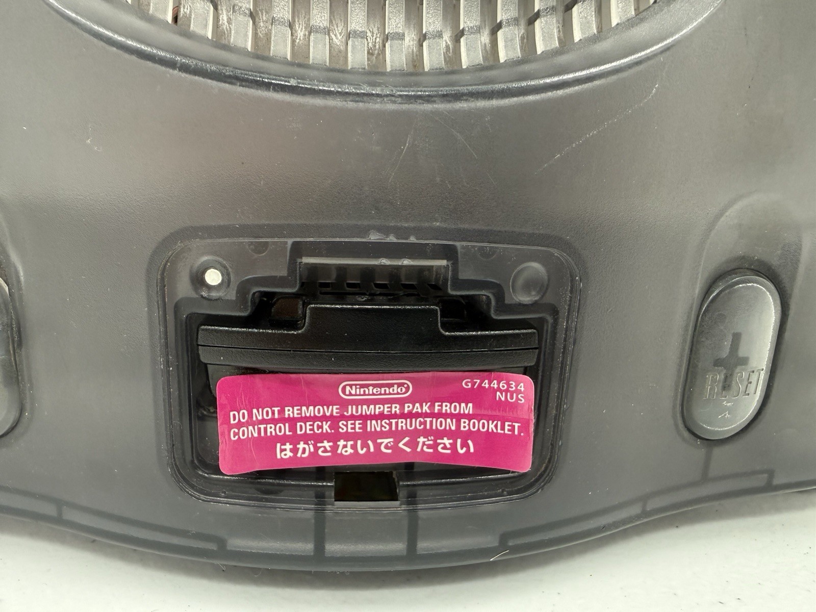 Nintendo 64 N64 Console Only Funtastic Smoke Black Translucent NUS-001 – NTSC