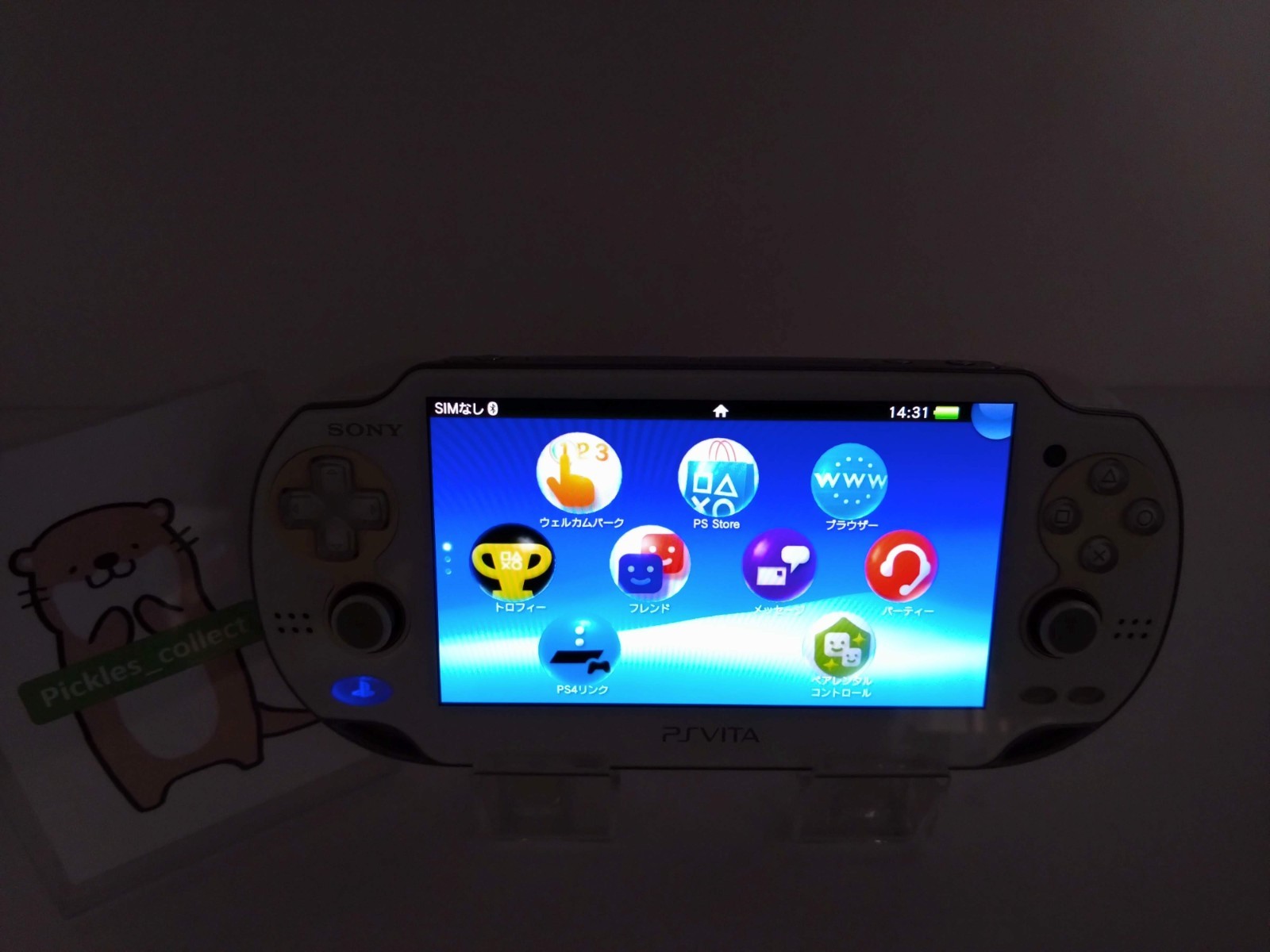 PS Vita Crystal White PCH-1100 Console only Wi-Fi PSV Tested Sony 0606B