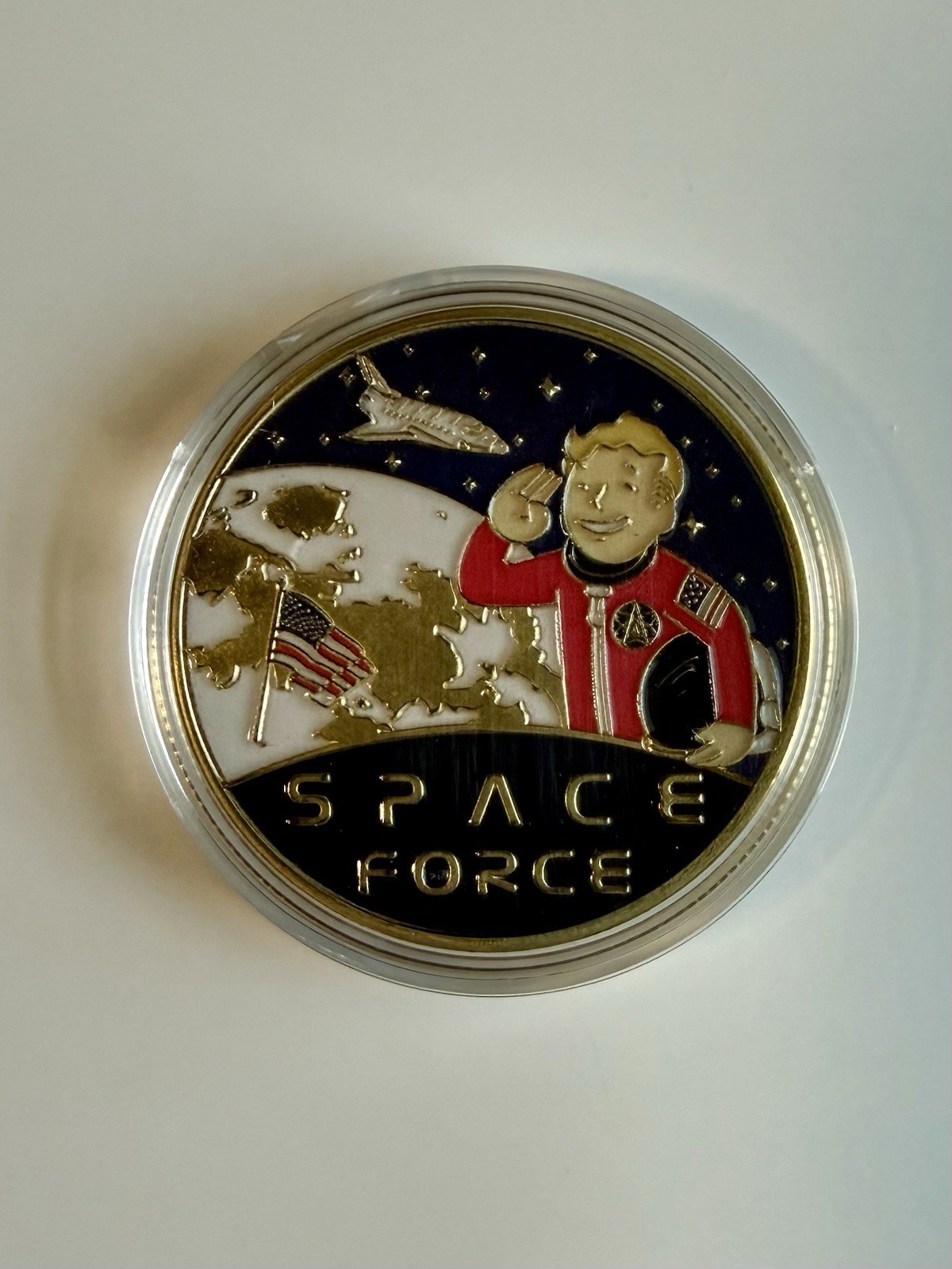 FALLOUT (Vault Boy) UNITED STATES SPACE FORCE & VAULT-TEC (Novelty Coins & Bill)