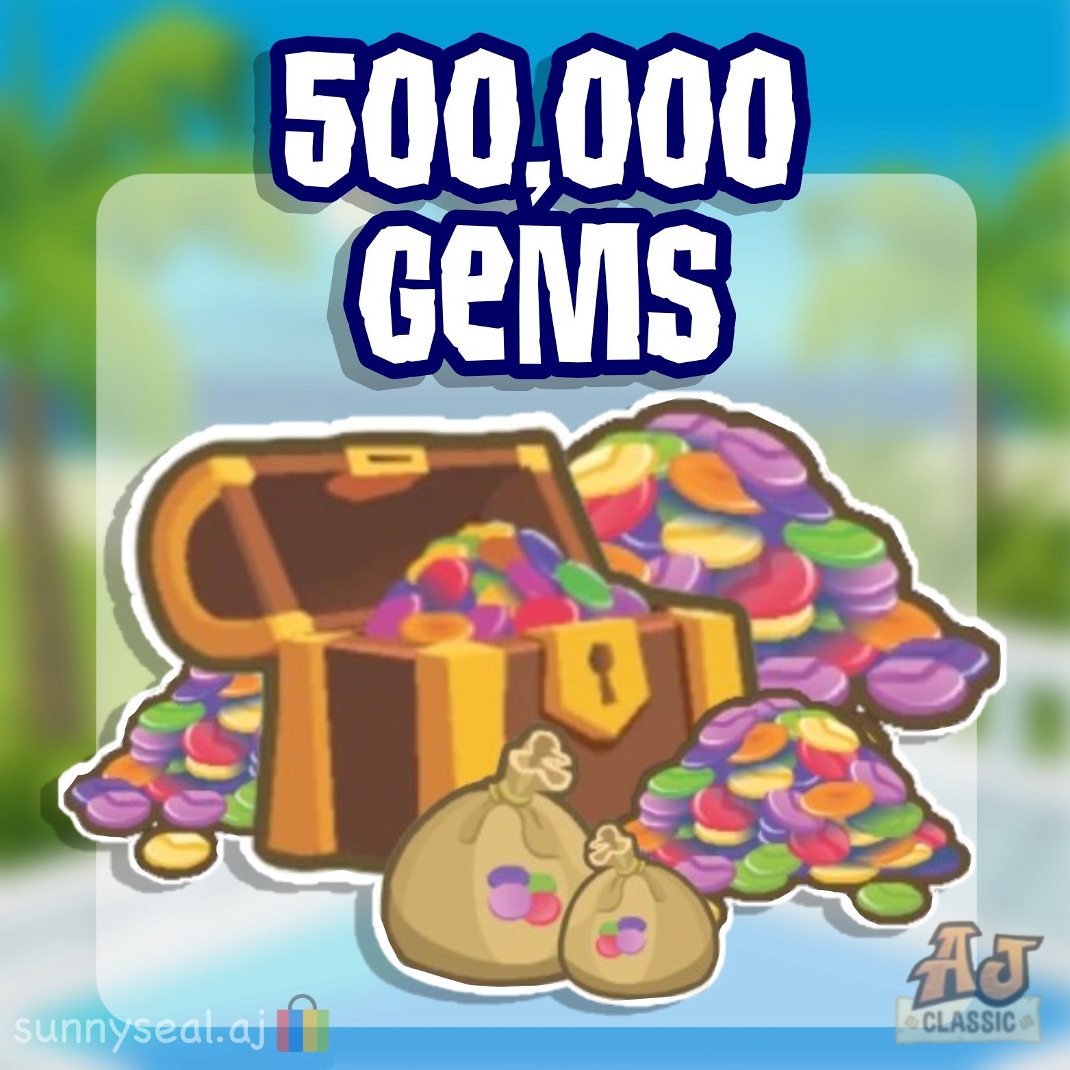 animal jam classic (AJC) 500,000 gems **READ DESC BEFORE BUYING**