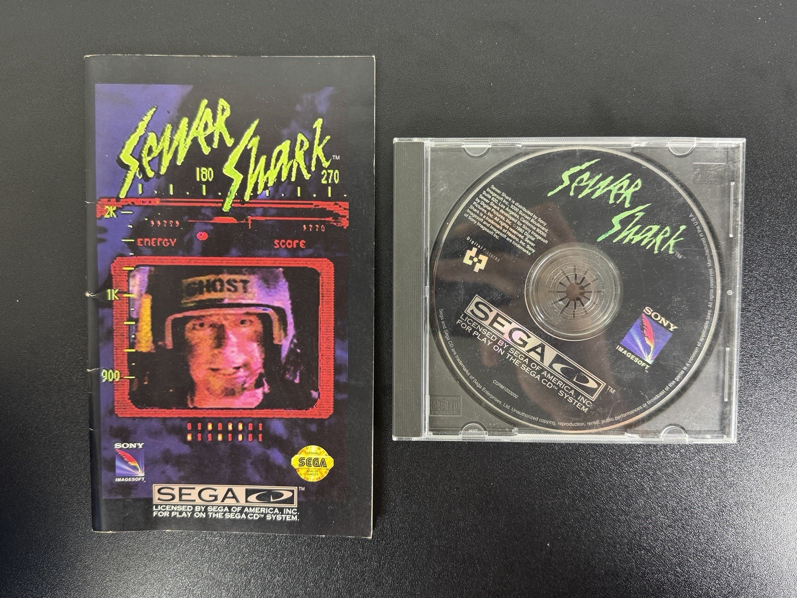 Sewer Shark Sega CD – W/ Manual & Sealed Jewel Case – Authentic