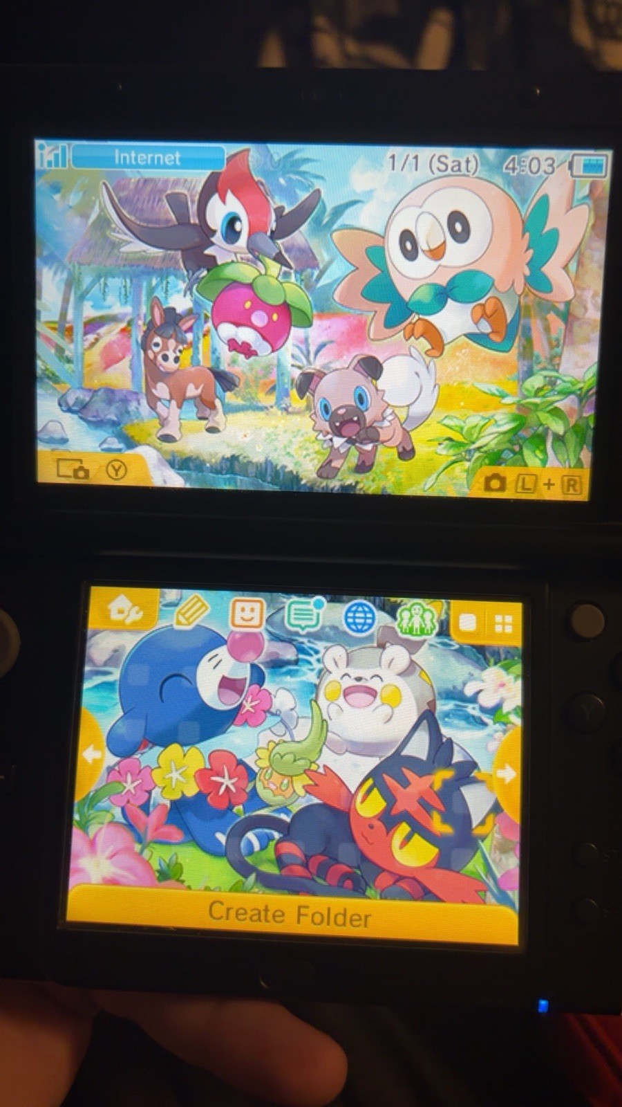New 3DS XL Black Pokémon Solgaleo/Lunala Edition, and gray new 3ds xl