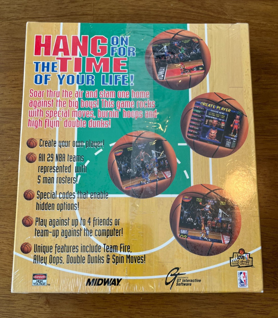 NEW PC BIG BOX NBA Hang Time (Hangtime) Midway GT Interactive *RARE*