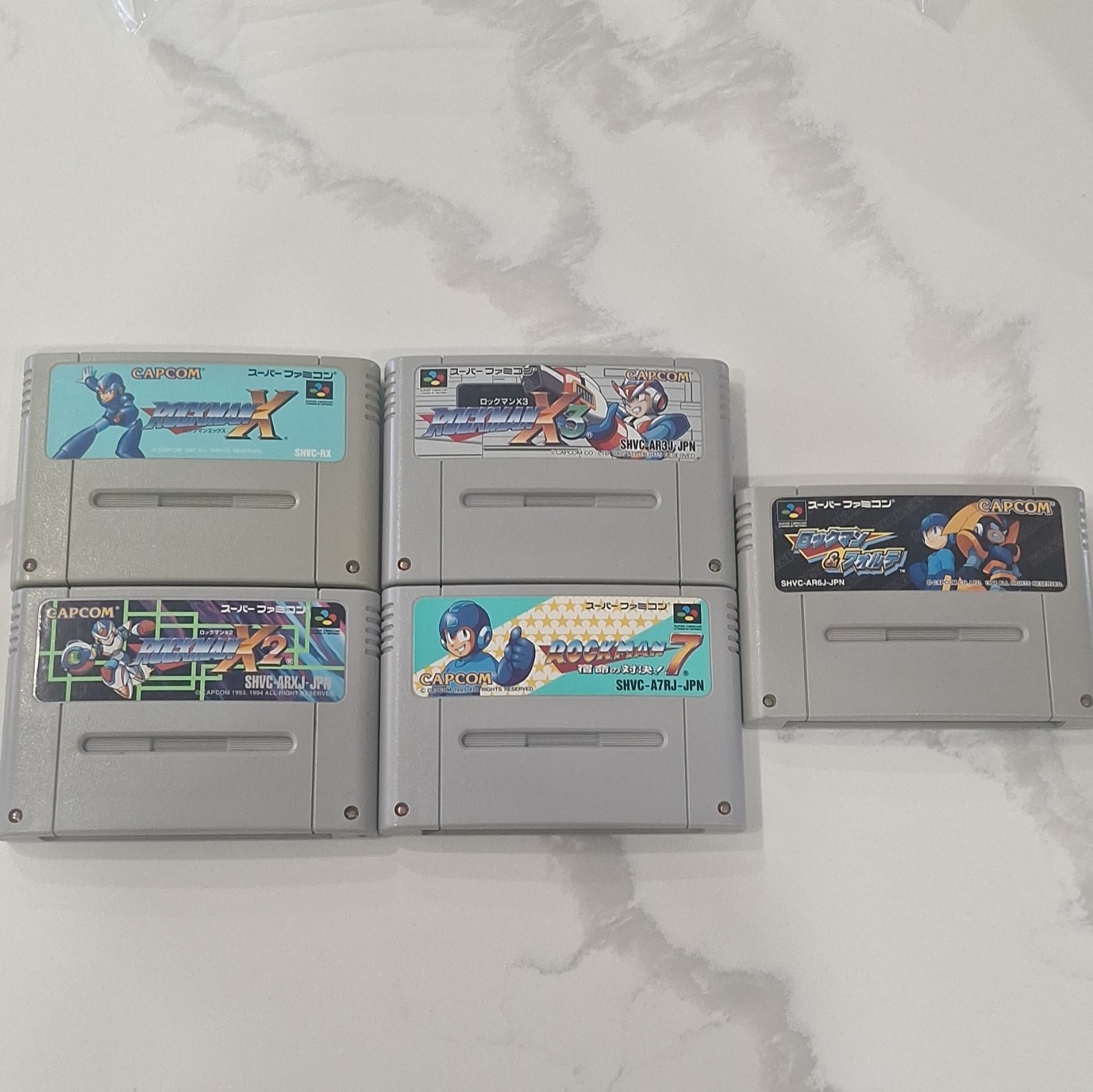 Rockman Mega Man X, X2, X3, 7 And Forte Super Famicom Japan SFC Set