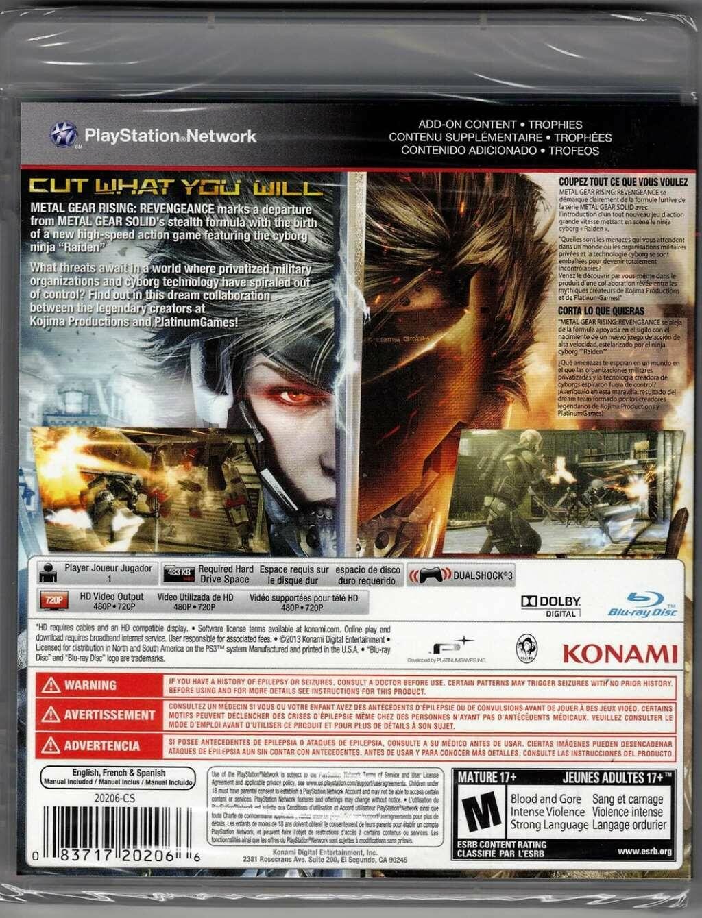 Metal Gear Rising: Revengeance – PlayStation 3