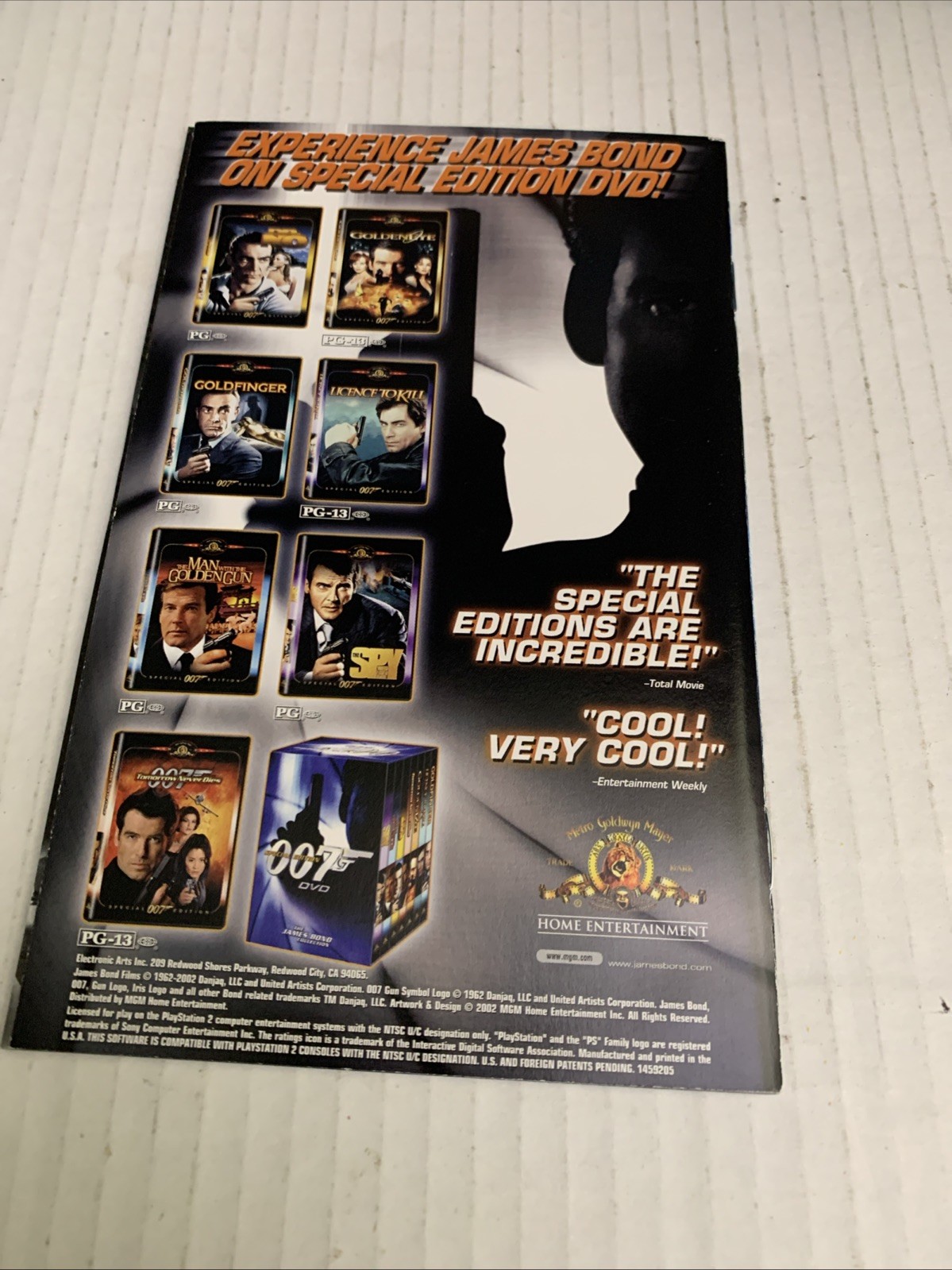 Mint Condition James Bond 007: NightFire (Sony PlayStation 2, 2002) See Pics CIB