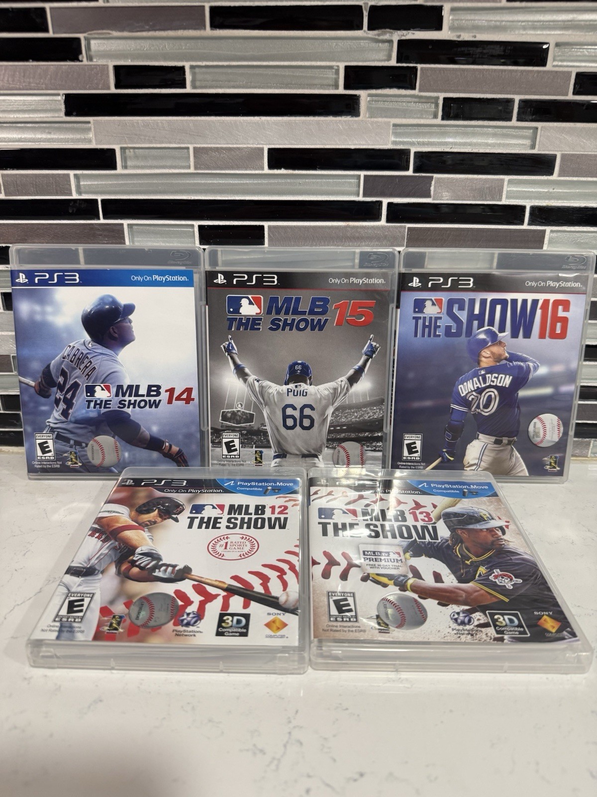 PS3 MLB The Show 12 13 14 15 16 PlayStation 3 Baseball Game Lot – Tested