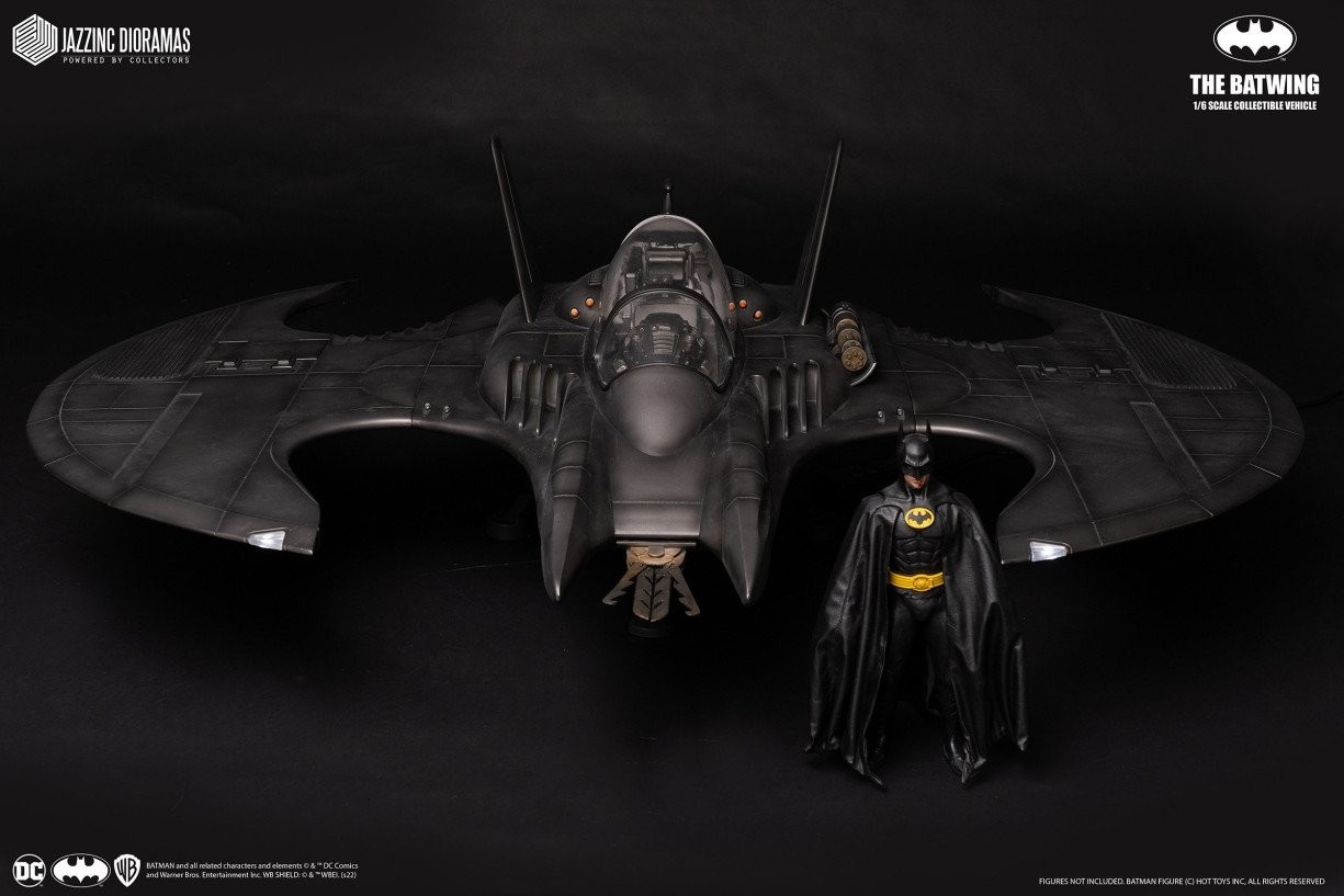 Jazzinc 52″ 1989 Keaton Batman BATWING 1/6 Scale Jet Plane Vehicle Hot Toys NEW