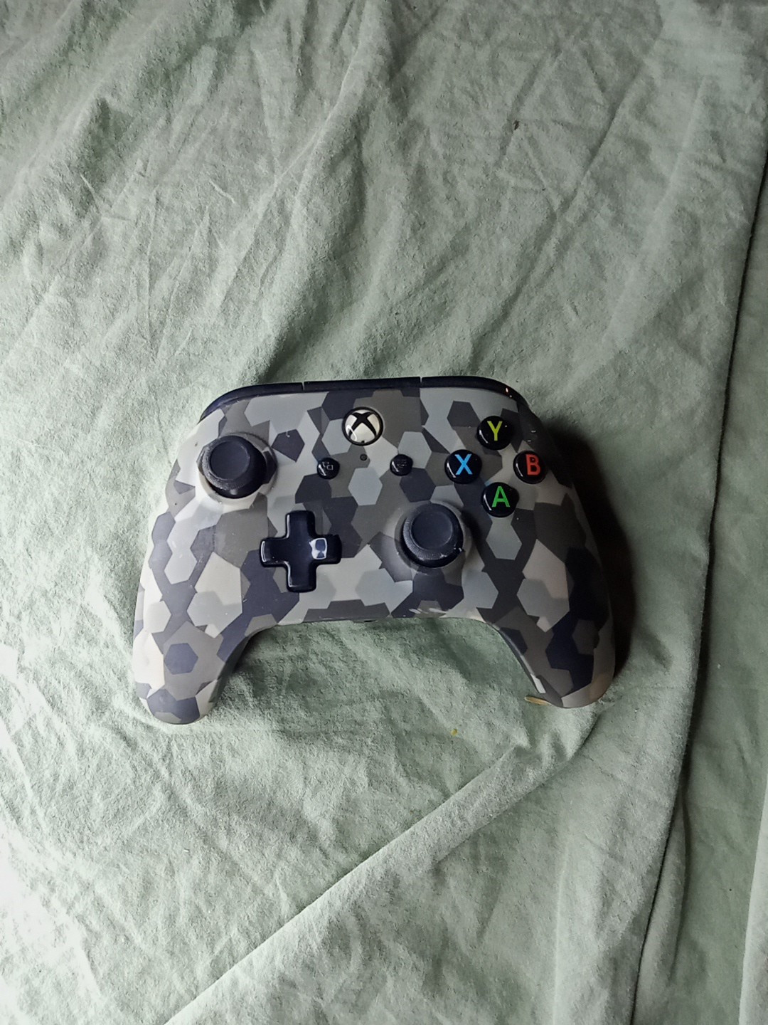 Xbox Power A Black And Gray Camo Model 1508490-01