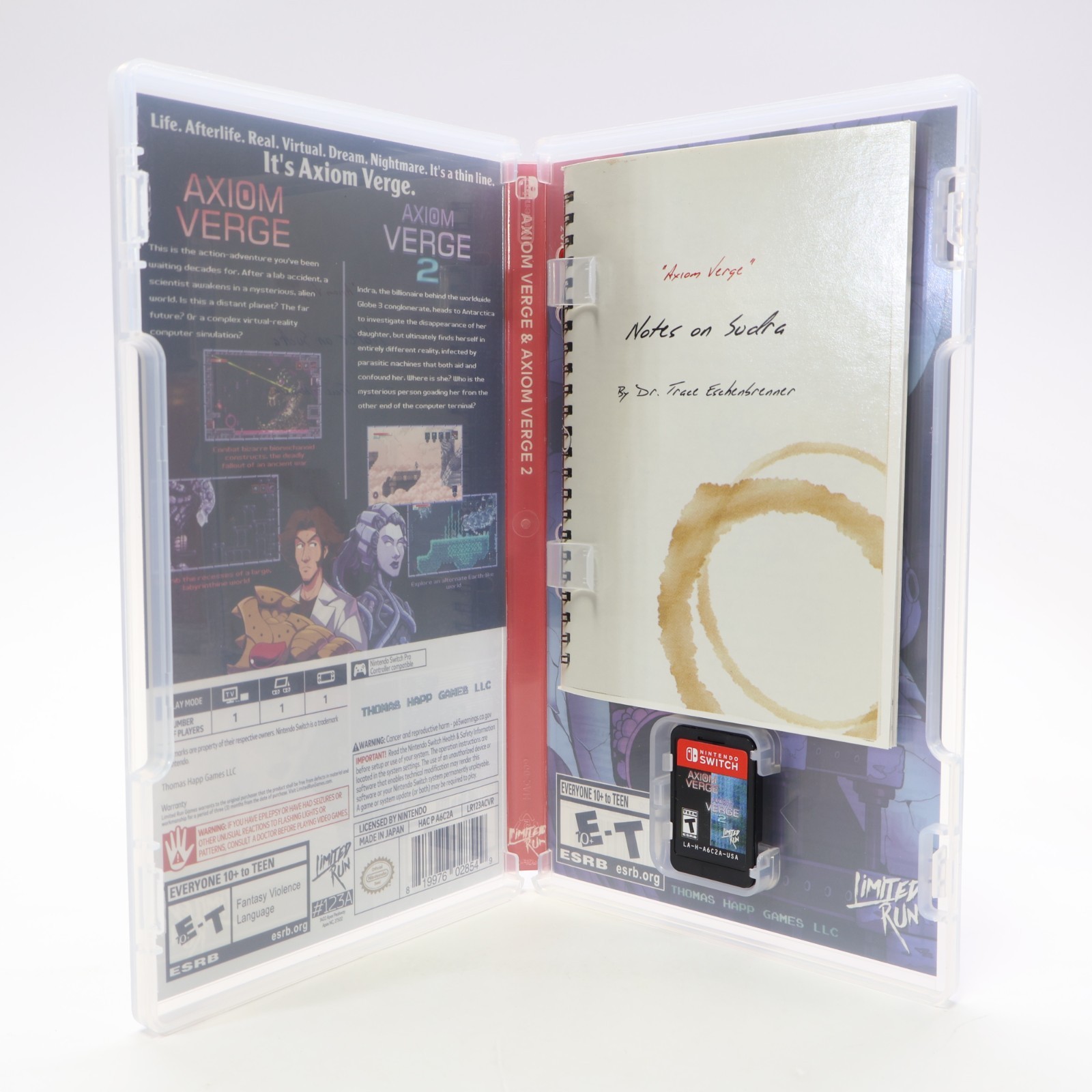 Axiom Verge 1 & 2 Double Pack Limited Run (Switch) CIB – Authentic Good Cond