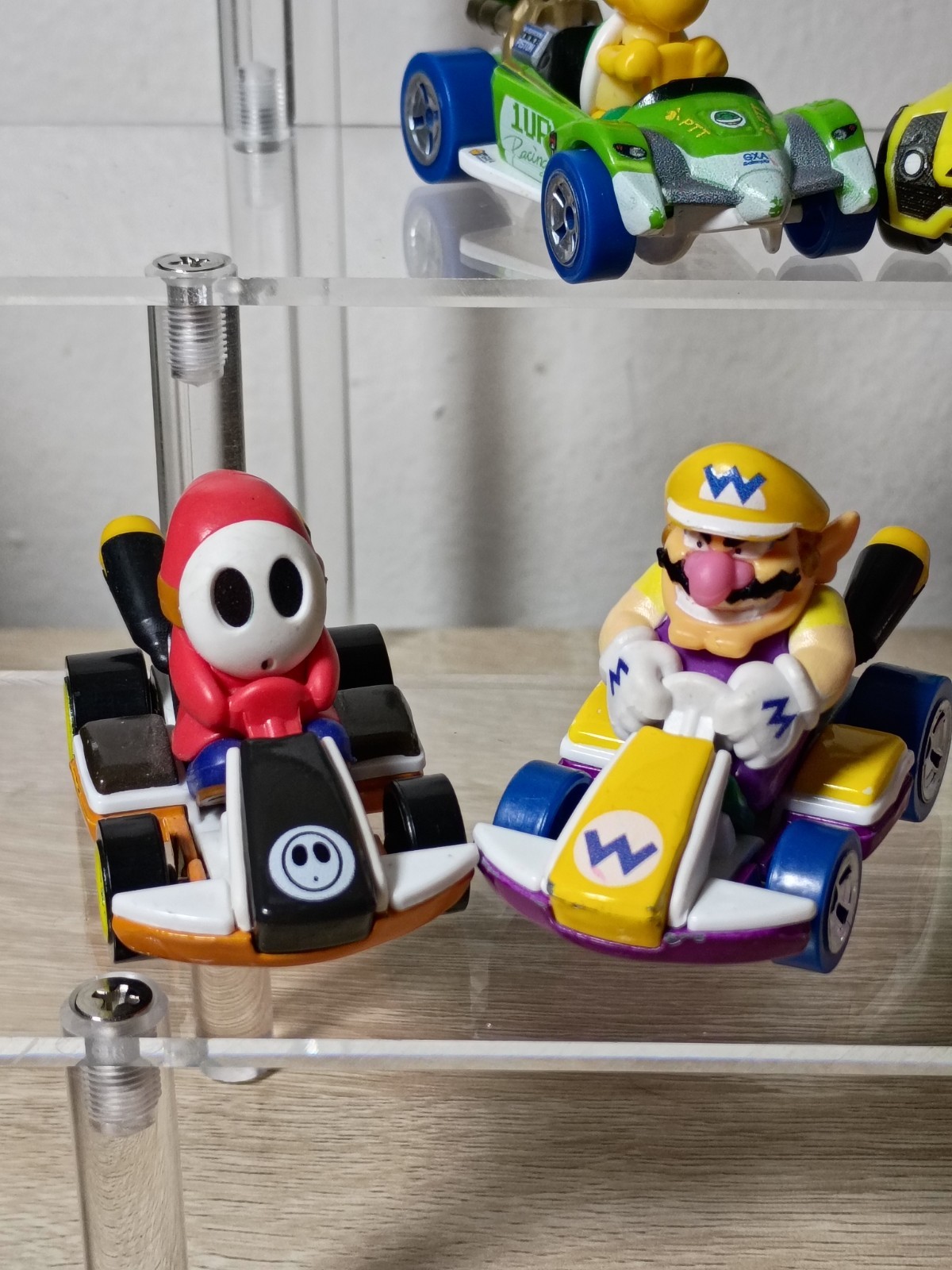 6-PK SUPER MARIO KART Hot Wheels Bowser Wario Lakitu Koopa Troopa Shy Guy Wagon