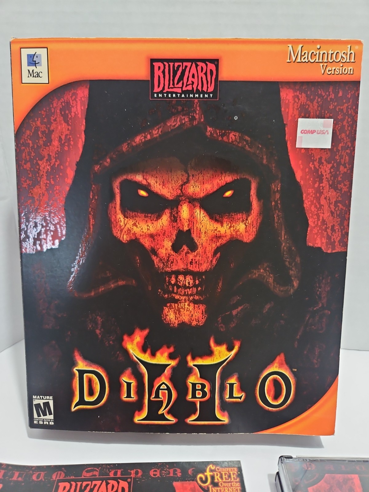 Diablo II (2) PC Mac Game Big Box 3 Disc CD-ROM Blizzard 2000