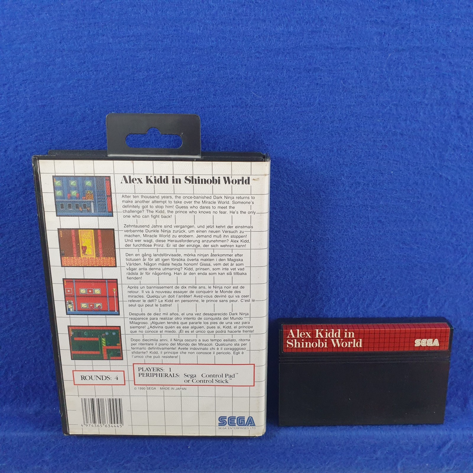 Master System ALEX KIDD in Shinobi World (NI) Boxed PAL REGION FREE Works in US