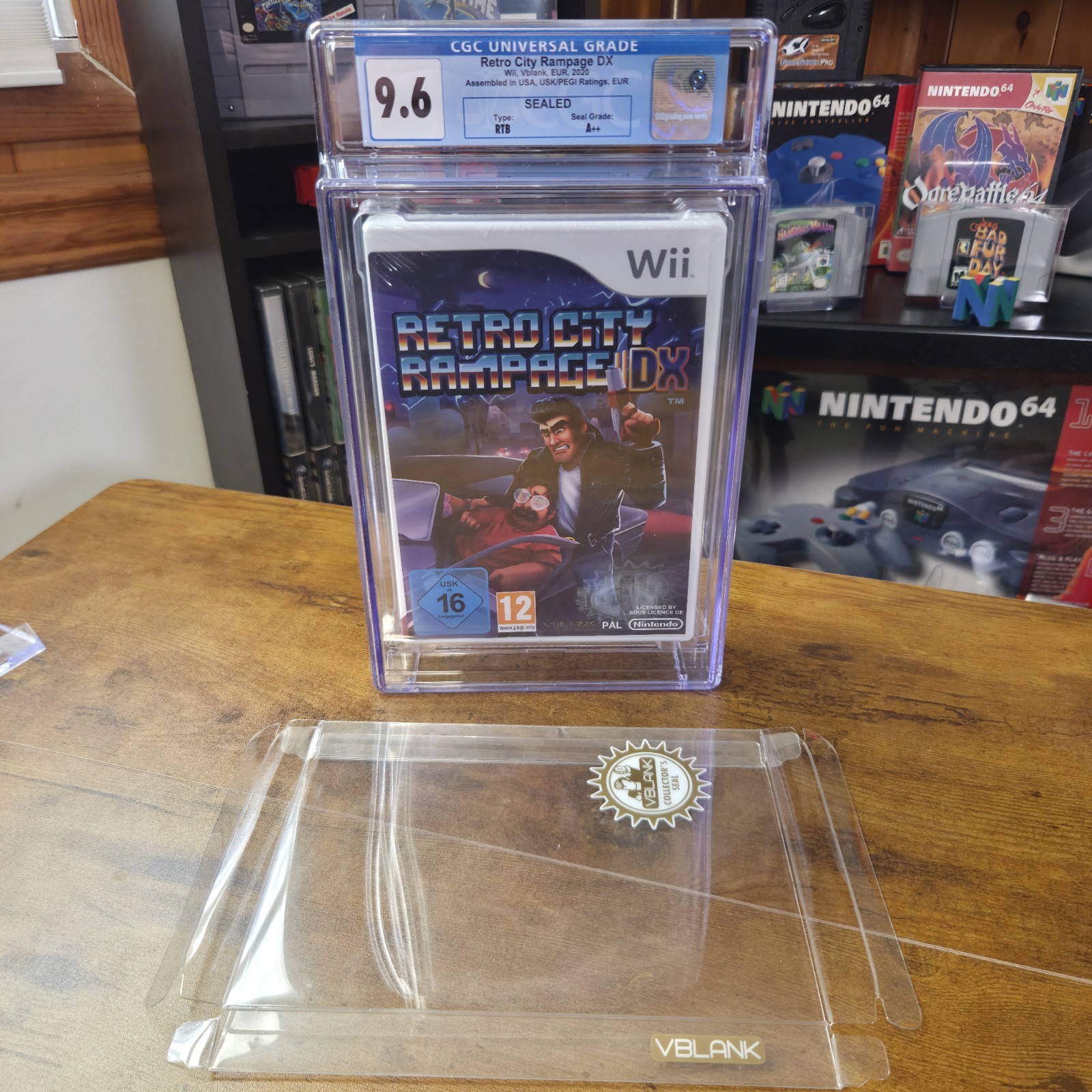 Nintendo Wii – Retro City Rampage DX PAL – CGC Graded 9.6 – Rare W/Slip Cover