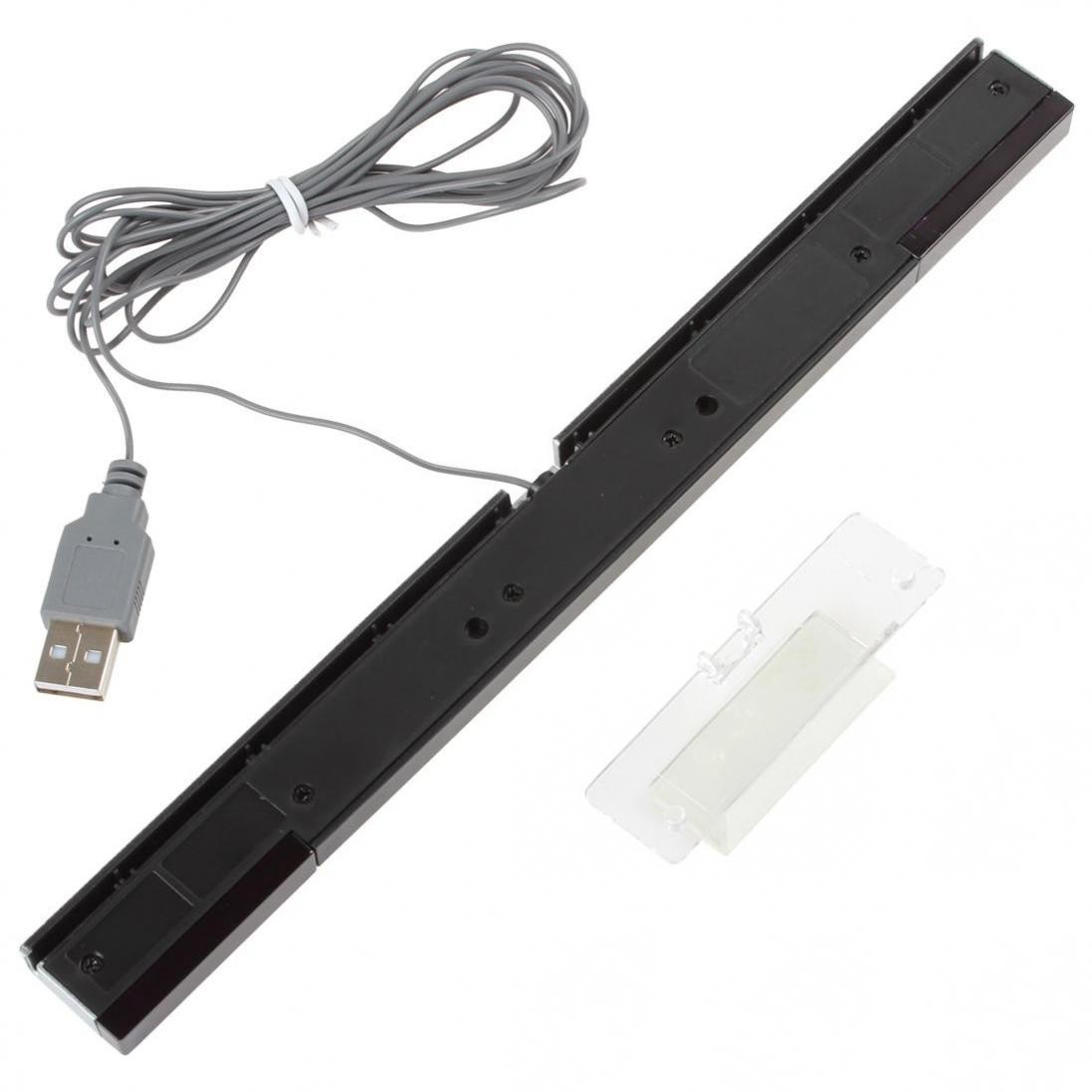 USB Wired Infrared Sensor Bar with Stand Fit for Nintendo Wii / Wii U Console US