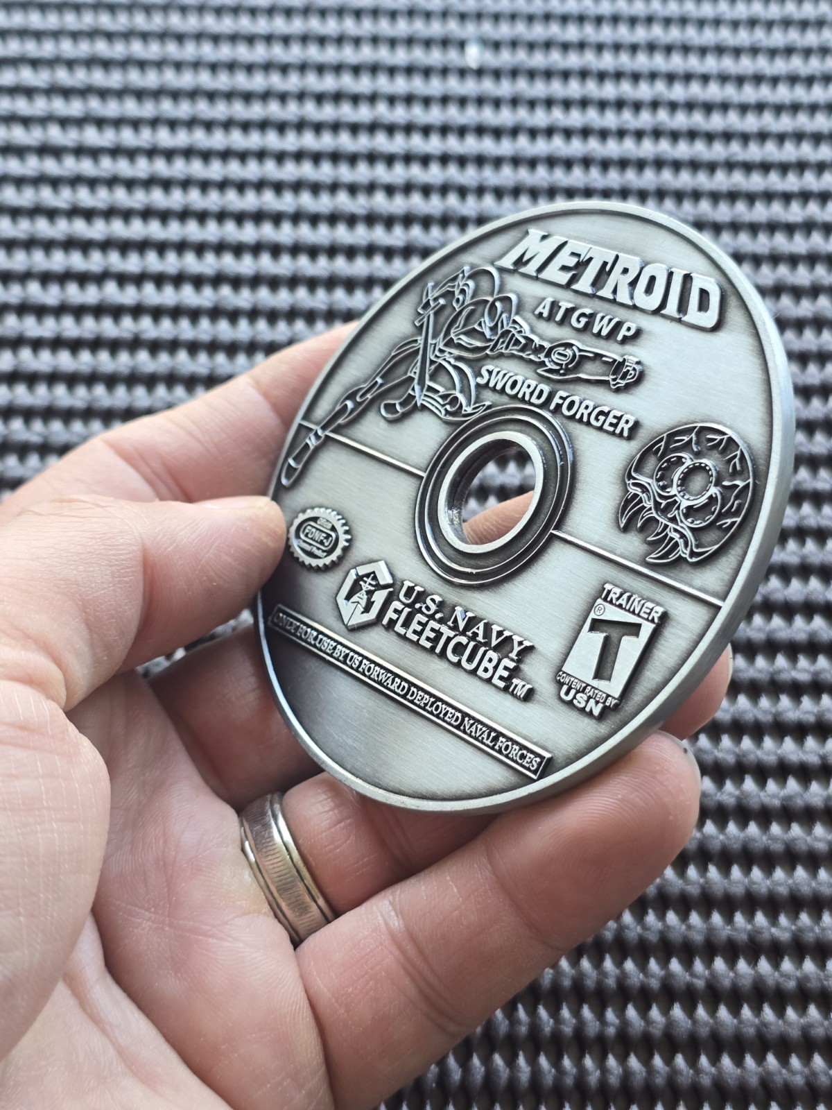Nintendo Metroid Challenge Coin Medal Gamecube Rare Promo US NAVY GC NES Type 1