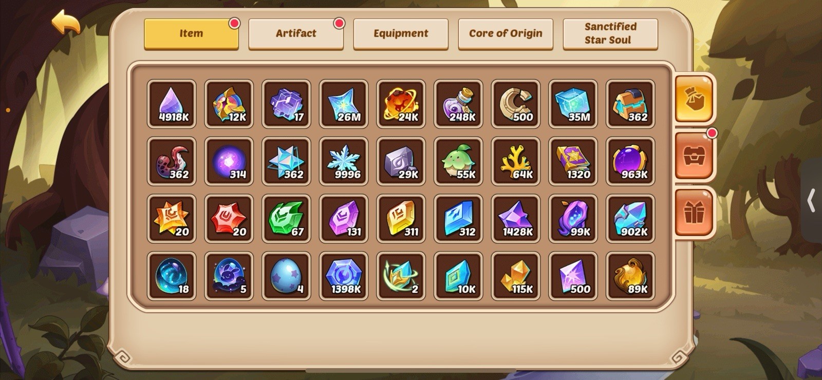 Idle Heroes IOS Whaleish Account | 3.5B Power Comes with all copies shown.