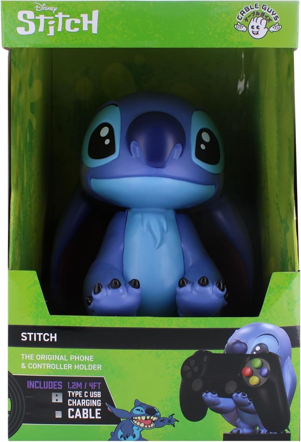 Exquisite Gaming Stitch Phone Holder & Cable Guys 8.5 pulgadas, Multi