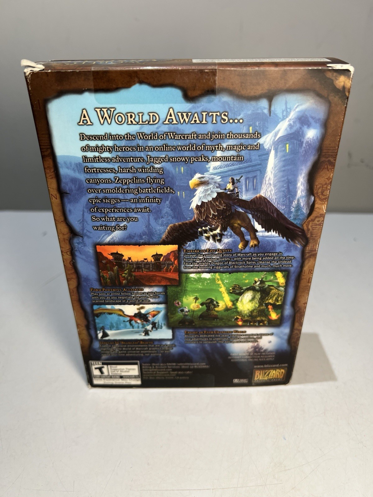 World of Warcraft 2004 PC DVD-ROM Blizzard Entertainment. NEW!