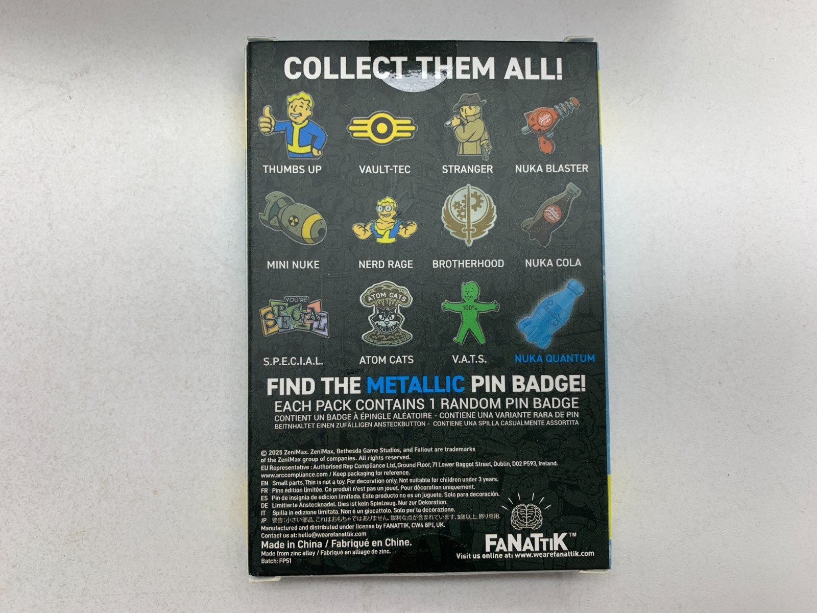 Fallout Mystery Pin Badge Series 2 Enamel Pins Full Set Of 12 Collectible Badges