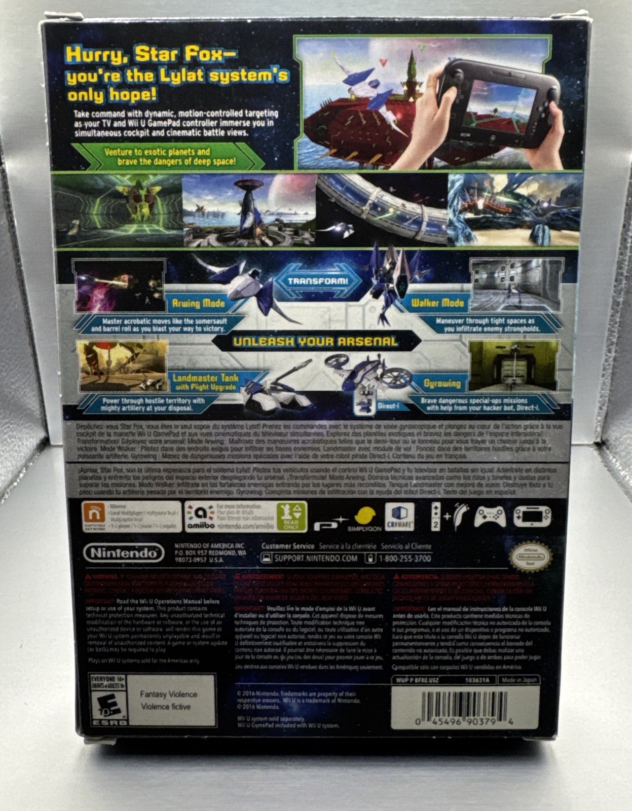 Wii U Star Fox Zero + Bonus StarFox Guard US NTSC Release – NEW