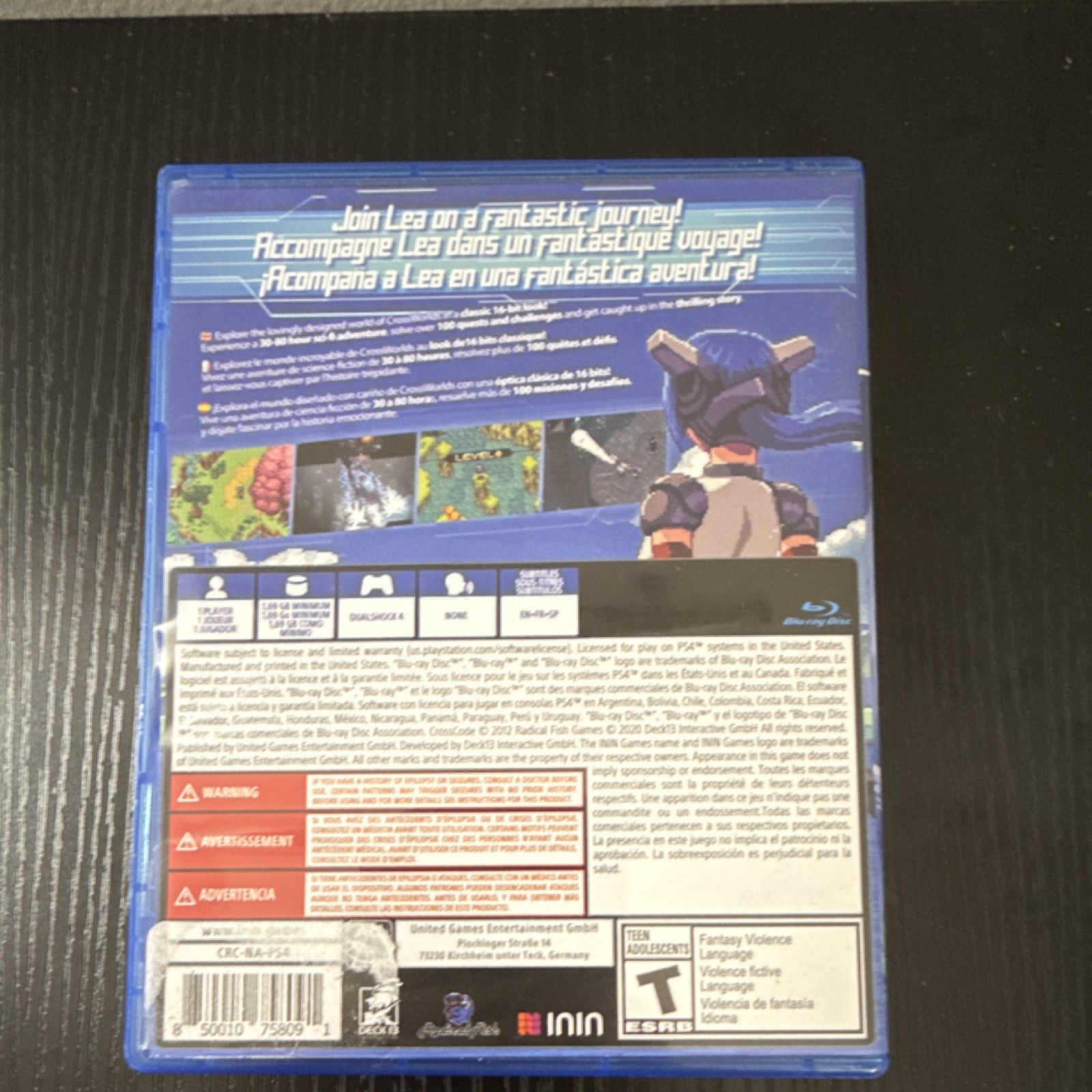 CrossCode ININ PS4 Action & Adventure Role Playing Rated Tested & Working