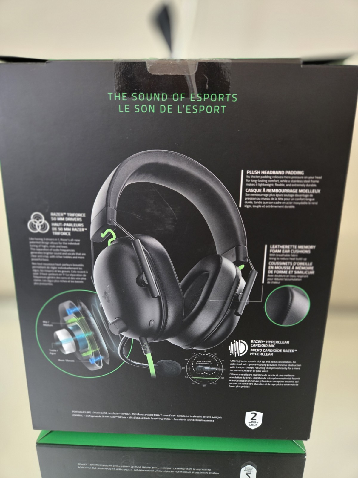 Razer Blackshark V2 X Black Over the Ear Gaming Headset