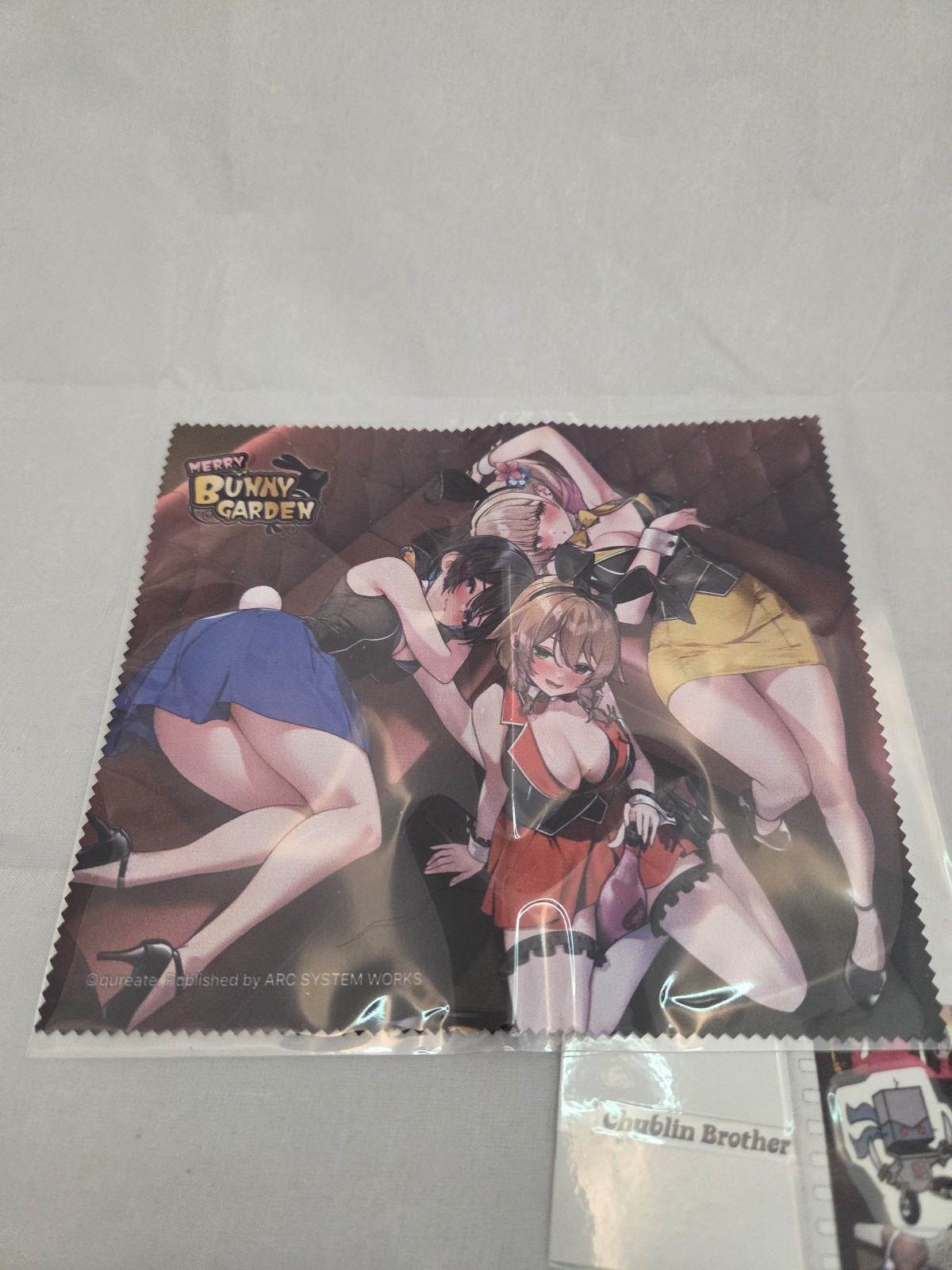 Merry Bunny Garden Screen Cleaner Cloth – Switch Anime Promo, Arc System Works