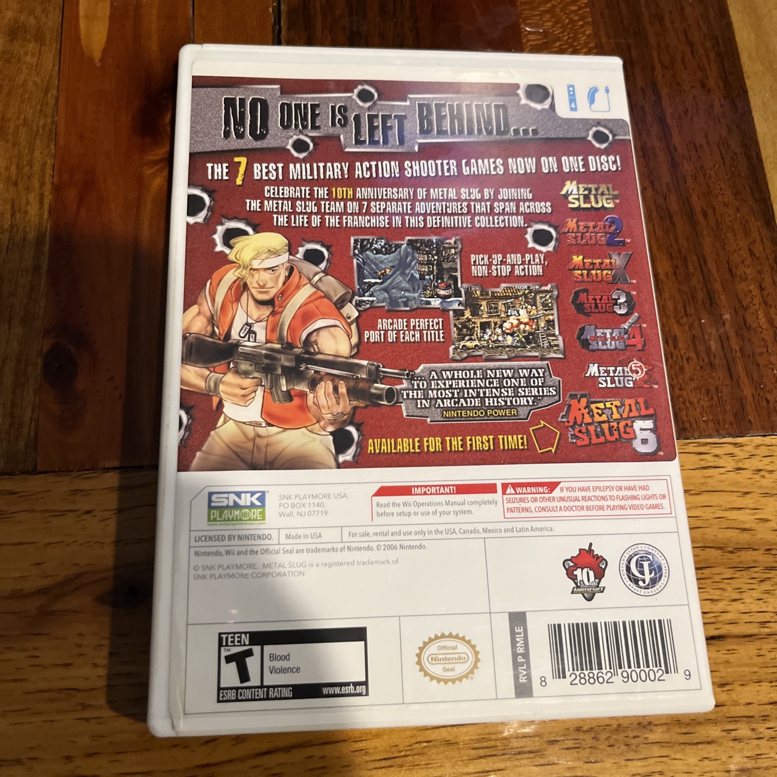 Metal Slug Anthology (Nintendo Wii, 2006) CIB Tested