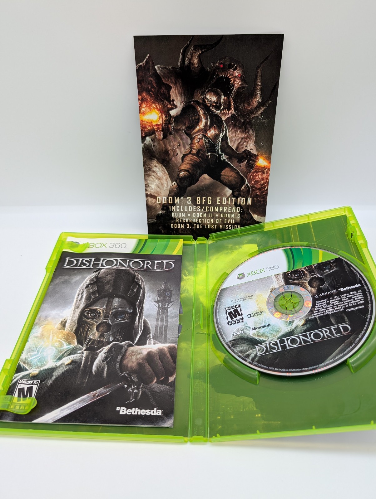 Dishonored (Microsoft Xbox 360, 2012) GOOD W/MANUAL! MAIL IT TOMORROW!