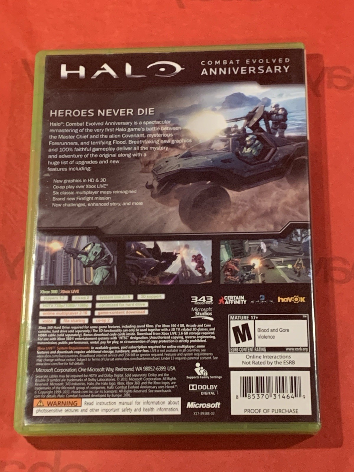 Lot of 6 Halo Xbox 360 Games: 1 Anniversary,3,4 ODST, Reach, Wars CIB & TESTED