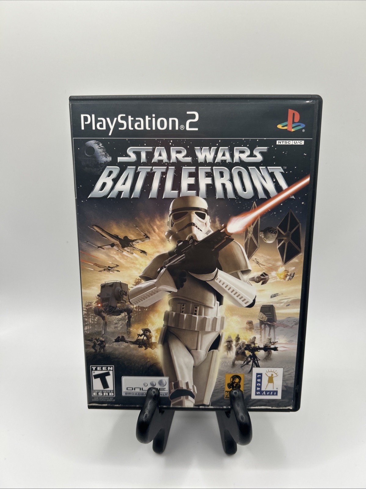 Star Wars: Battlefront (Sony PlayStation 2, 2004) Complete W/ Reg Card Tested
