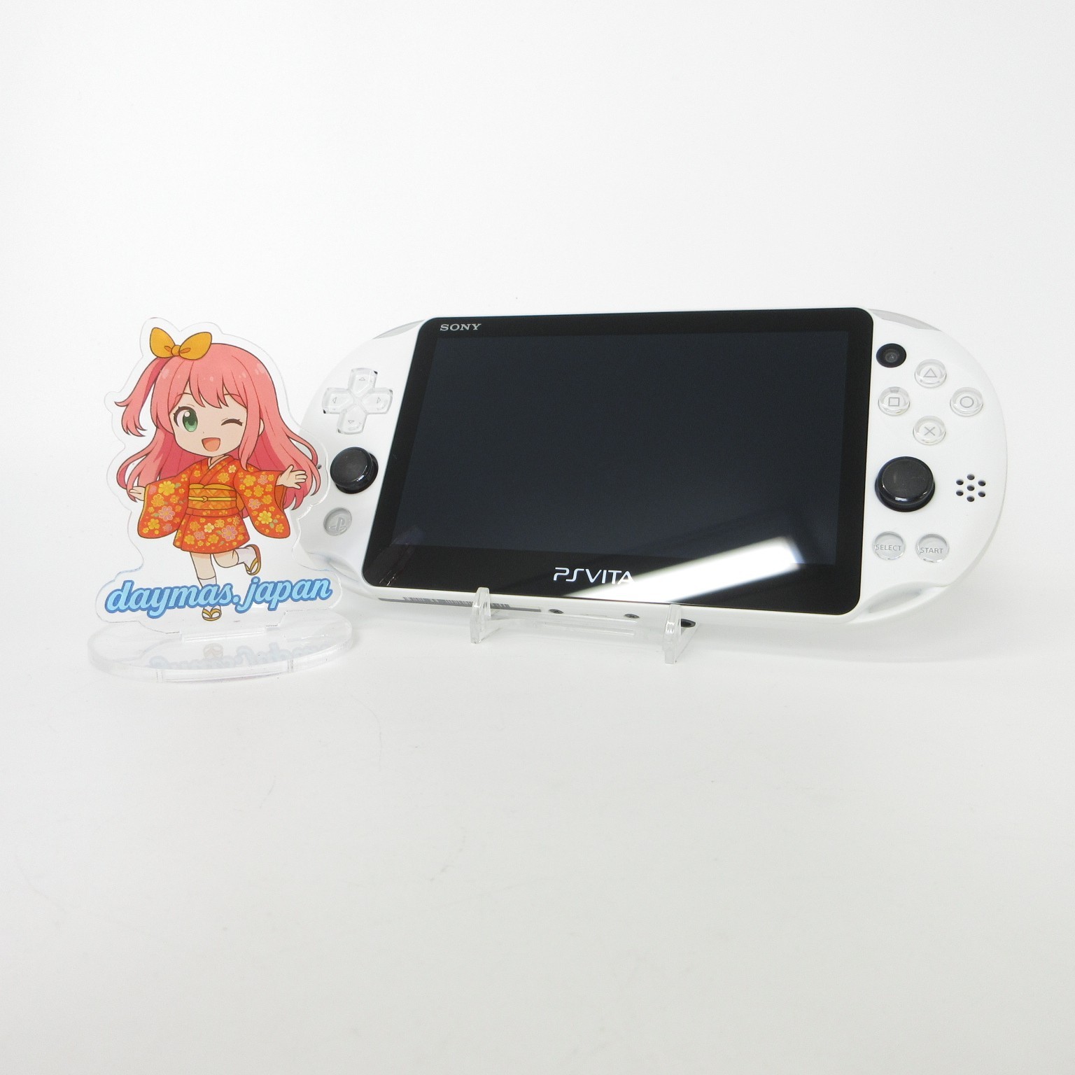 【Excellent】Sony PS Vita PCH-2000 Glacier White Wi-Fi Model Console only #Arr08/0