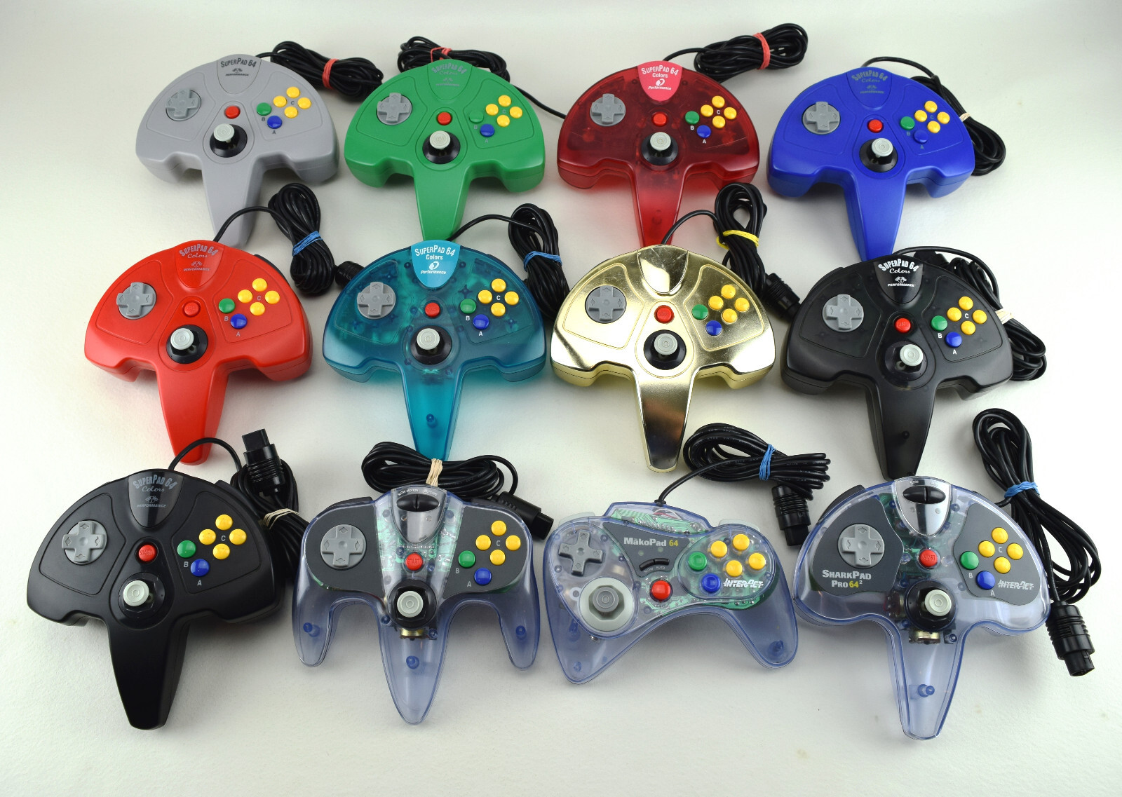 Nintendo 64 N64 Interact SuperPad SharkPad Pro MakoPad Controllers – Near Mint!