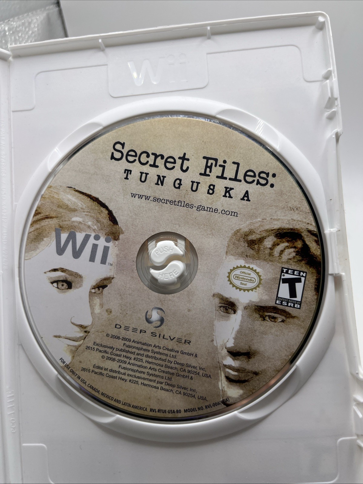 Secret Files: Tunguska (Nintendo Wii, 2010) Tested