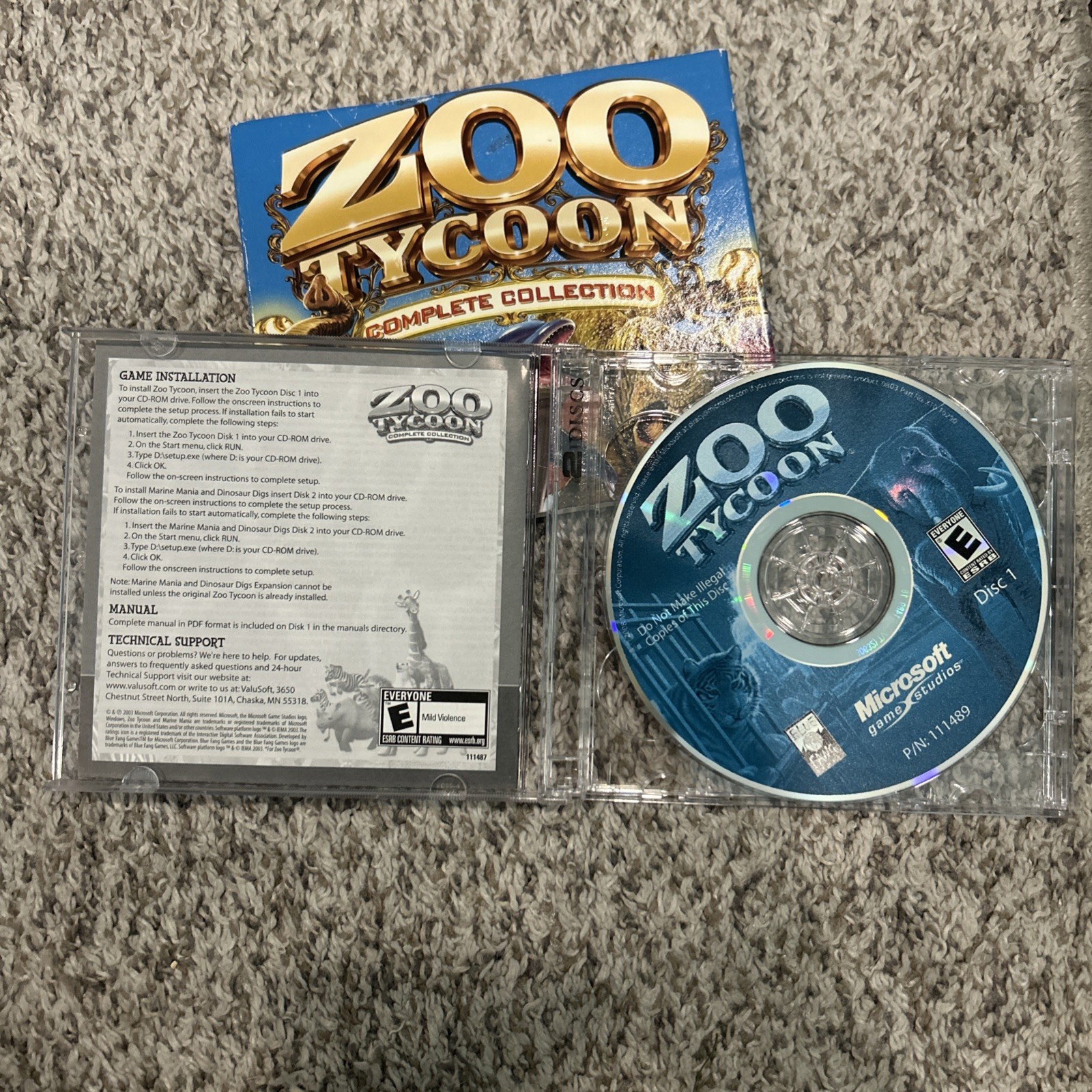Zoo Tycoon Complete Collection PC Slip Cover Edition Marine Mania – DISC 1 ONLY
