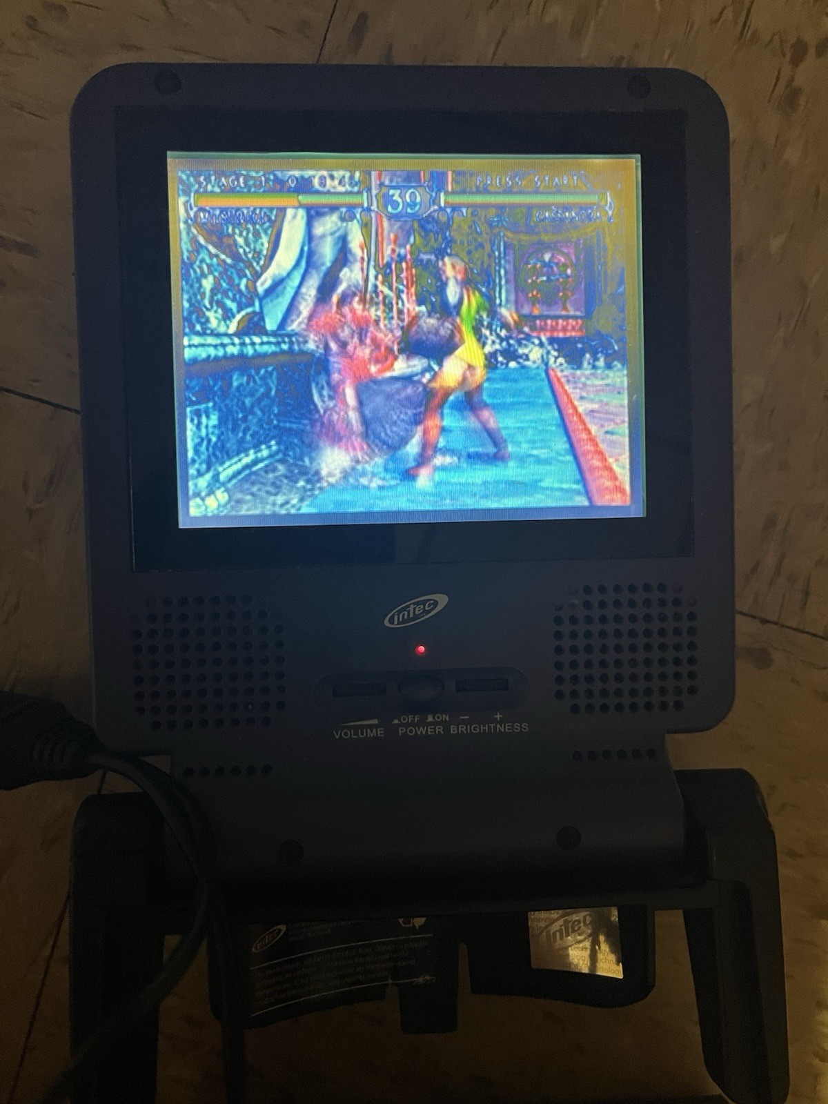 Intec Indigo Portable 5” LCD Screen For Nintendo GameCube Tested Missing Dongle
