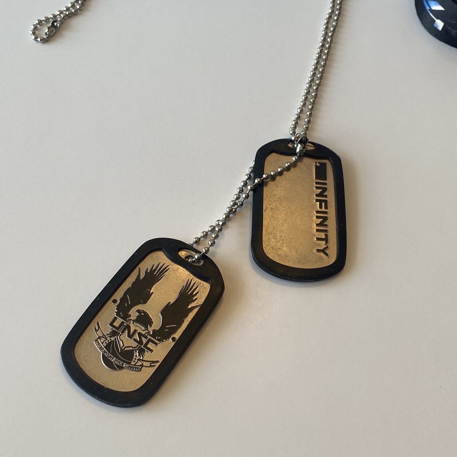 XBOX INFINITY HALO 4 Dog Tags Necklace Lanyard 343 INDUSTRIES, Microsoft 2012