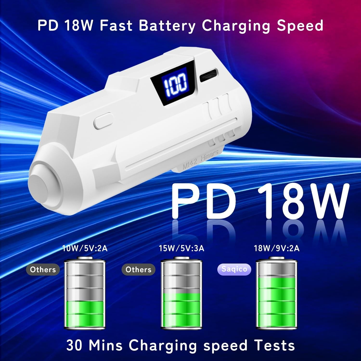 Meta Quest 3 3S 2 Battery Pack 5000mAh 18W Fast Charge LCD VR Power Bank