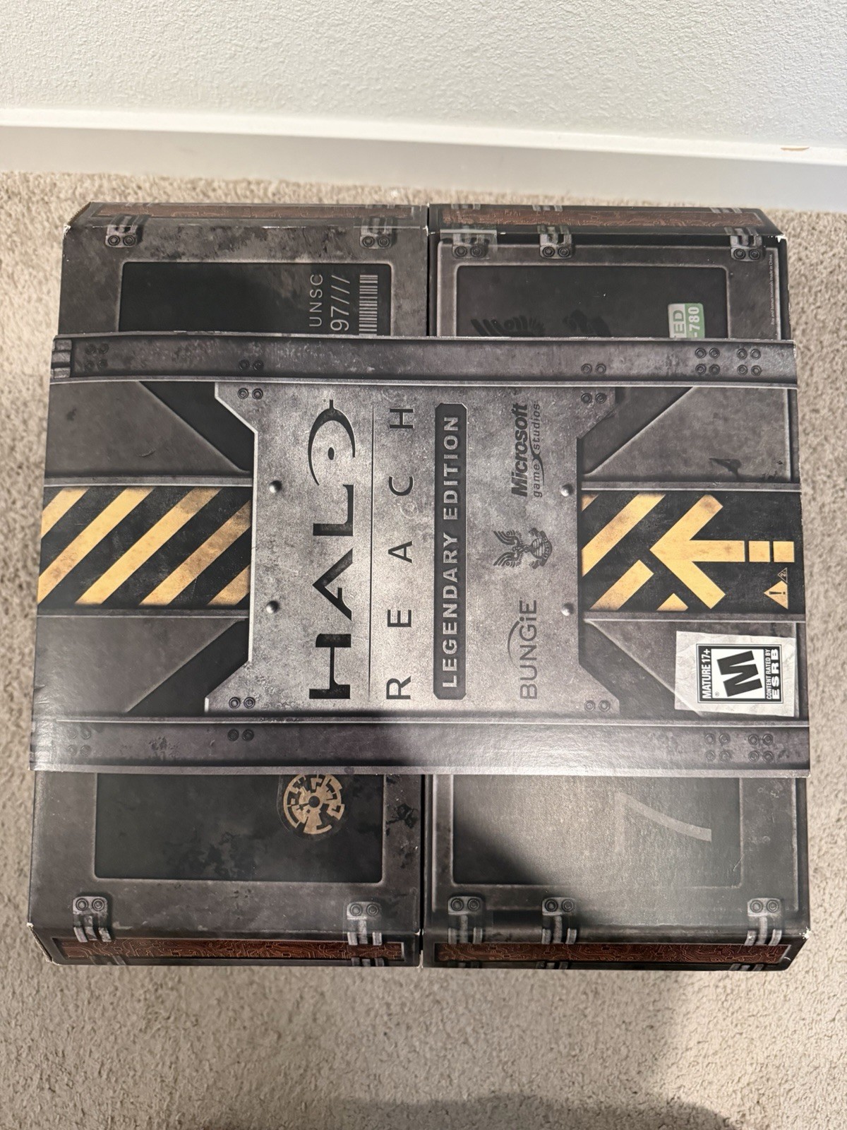 Xbox 360 Halo Reach Noble Team Legendary Limited Edition Statue W/Game & Box