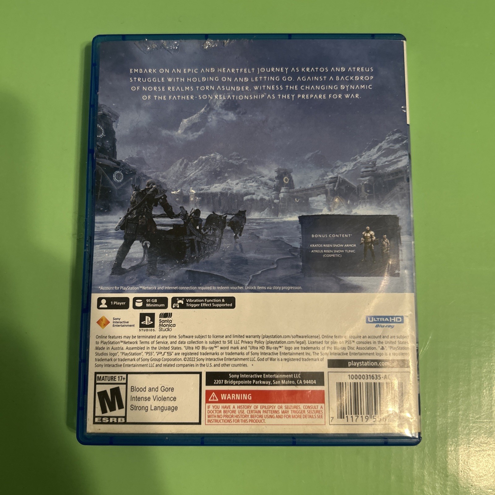 God of War: Ragnarok [Launch Edition] (Sony PlayStation 5 PS5, 2022)