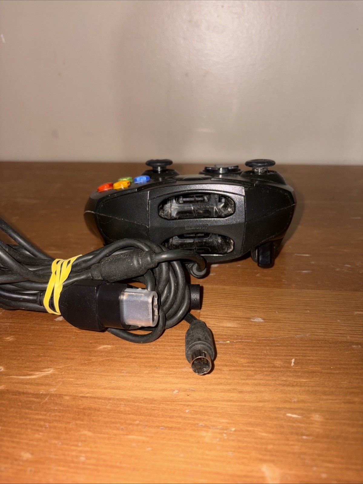 Original Microsoft Xbox Controller S Type Black X08-69873 OEM Wired TESTED WORKS
